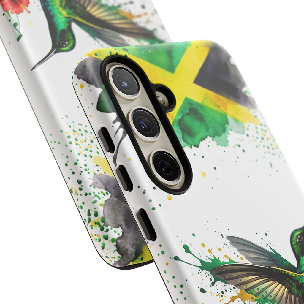 Hummingbird Jamaica Tough Phone Case – Tropical Floral Protective Cover