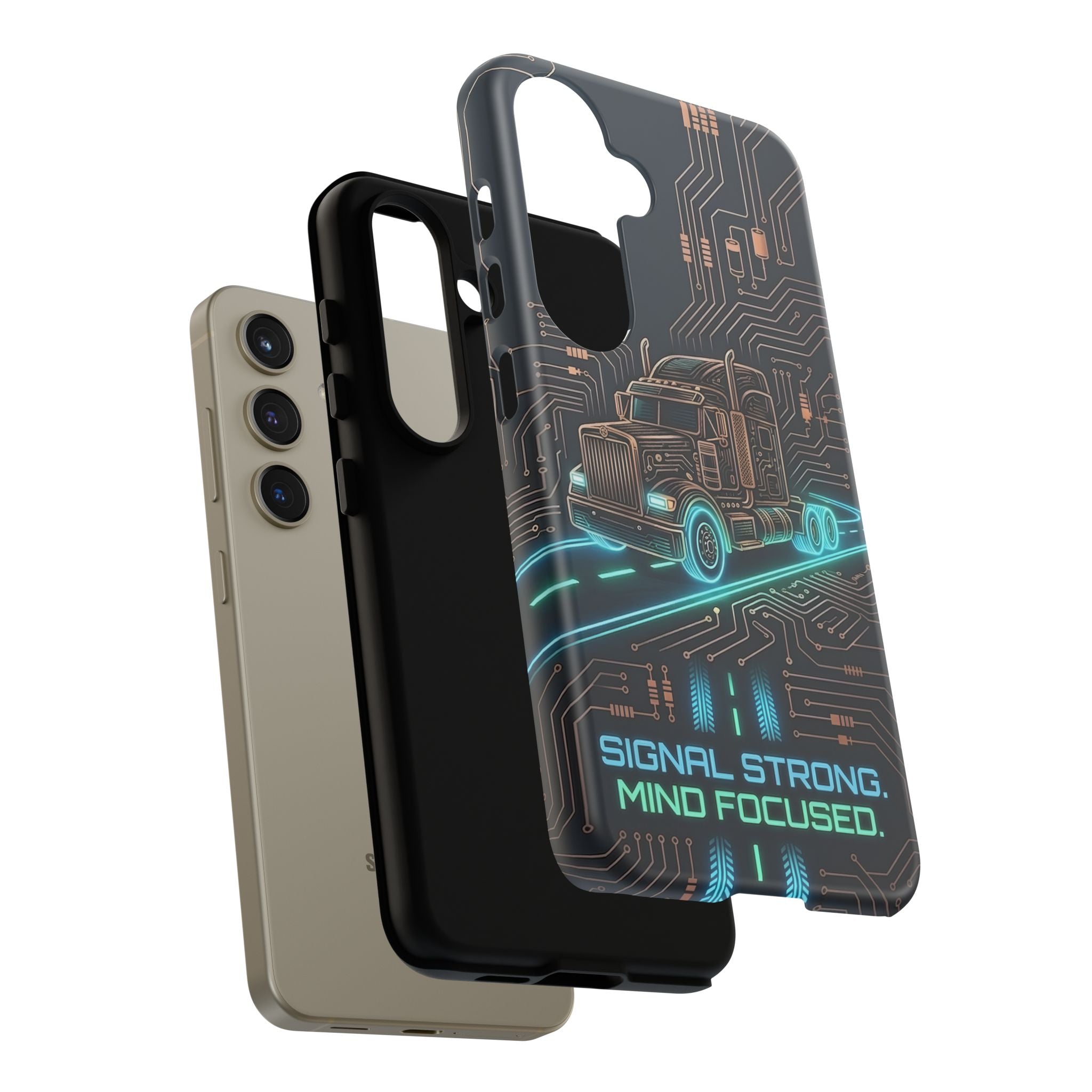 Truck Driver Gamer Phone Case — “Real Life. No Pause Button.”