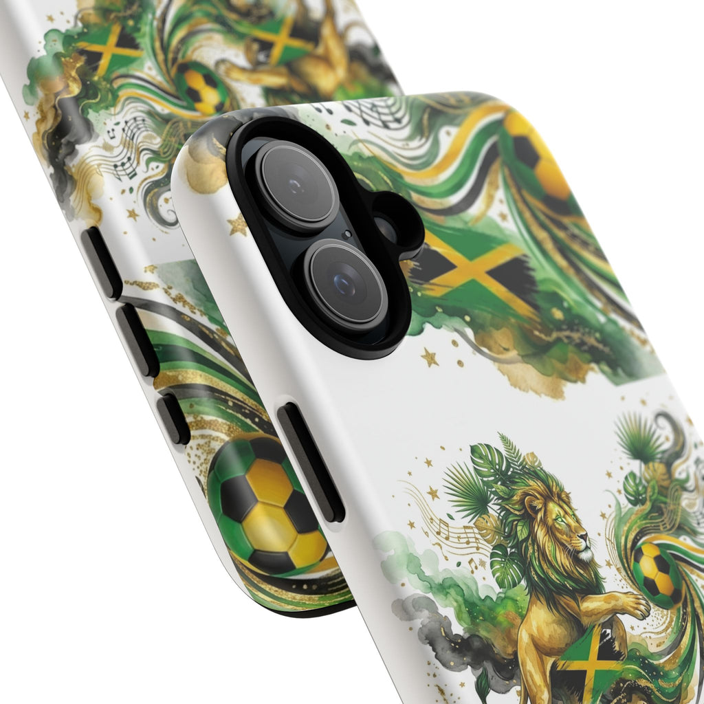 Jamaica Lion Phone Case — Jamaican Flag Rasta Protective Tough Case