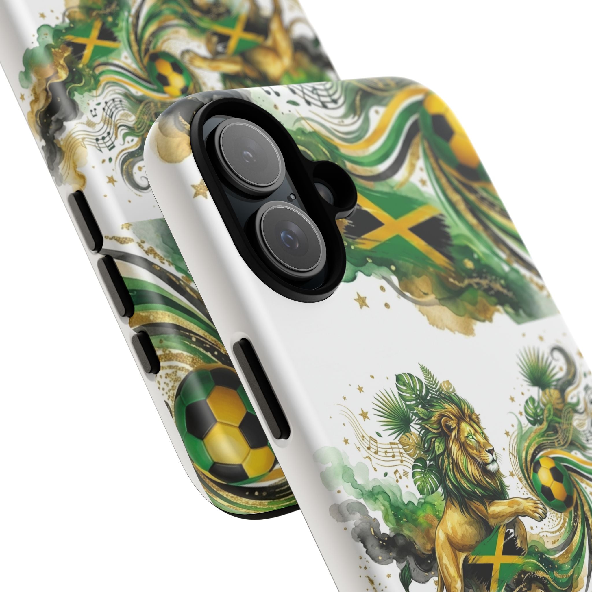 Jamaica Lion Phone Case — Jamaican Flag Rasta Protective Tough Case
