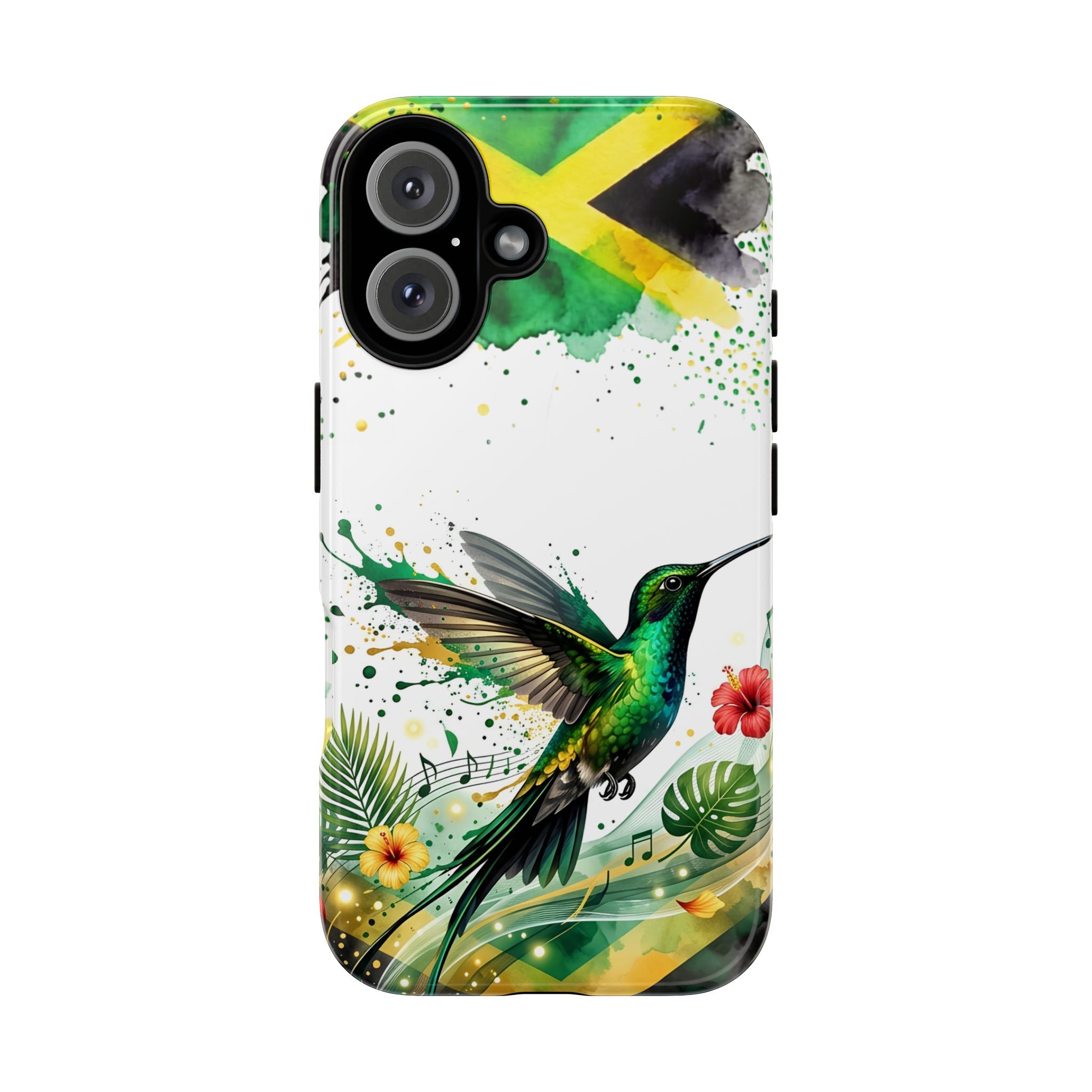 Hummingbird Jamaica Tough Phone Case – Tropical Floral Protective Cover
