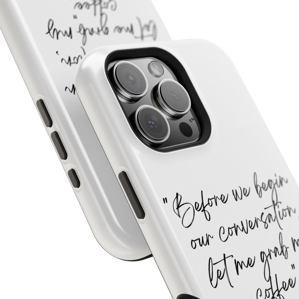 Coffee Quote Magnetic Impact-Resistant Phone Case