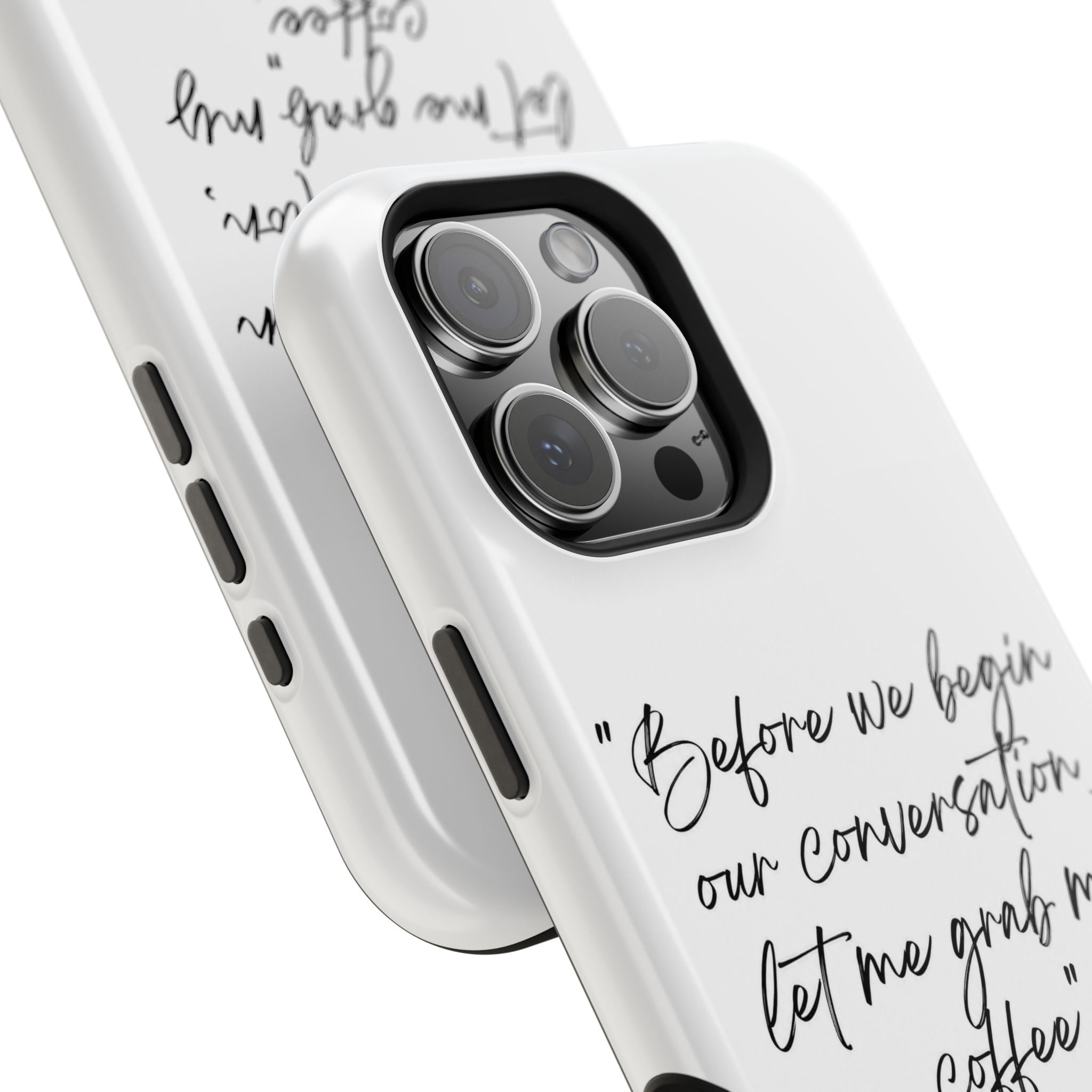 Coffee Quote Magnetic Impact-Resistant Phone Case