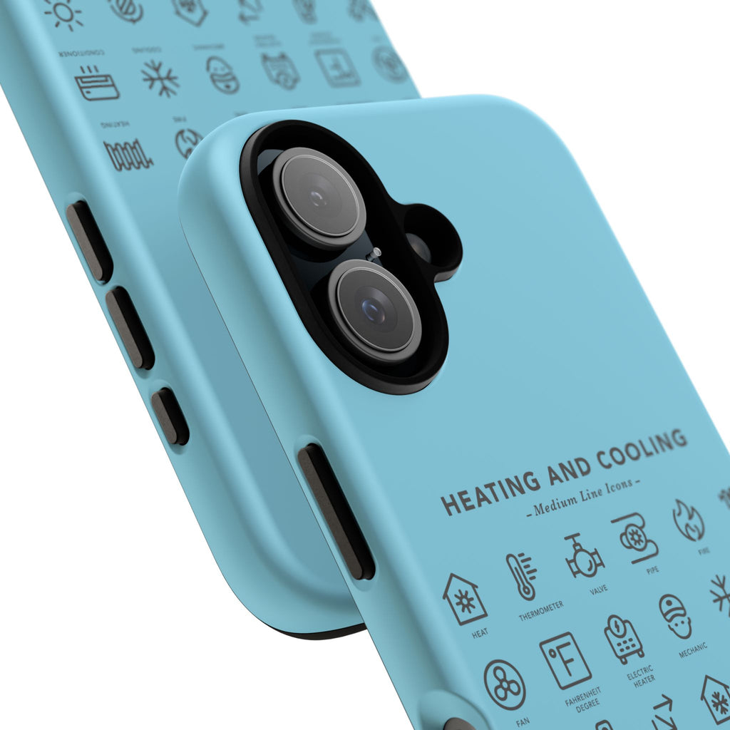 Heating and Cooling Icons Phone Case – HVAC Technician Protective Phone Cover