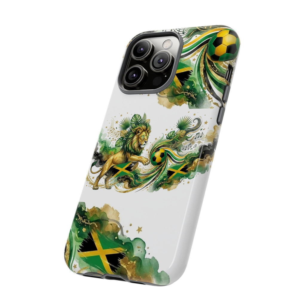 Jamaica Lion Phone Case — Jamaican Flag Rasta Protective Tough Case