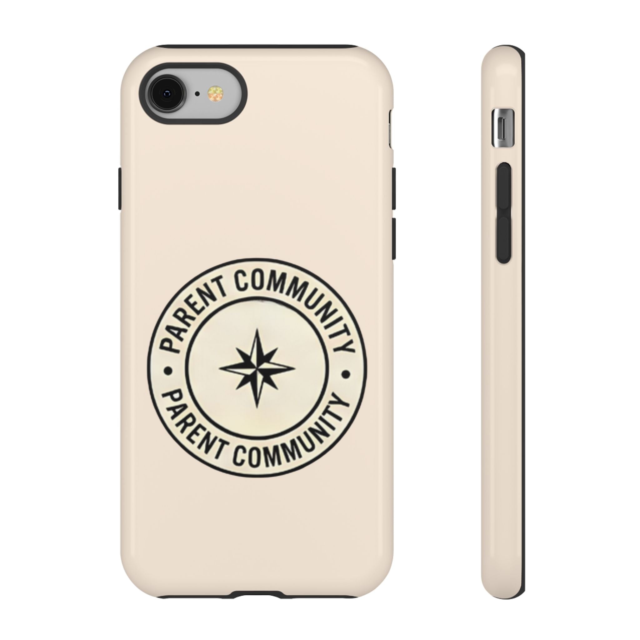 Parent Community Tough Phone Case — Durable Compass Logo Protective Cover