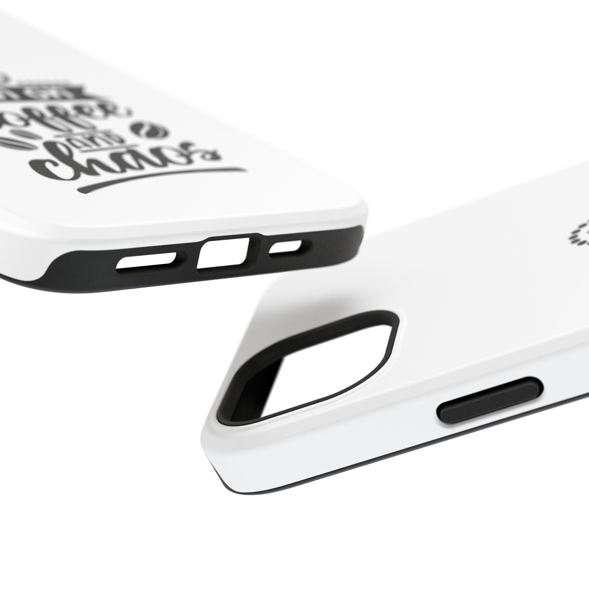 Phone Case — "Run on Coffee and Chaos" Impact-Resistant Protective Cover
