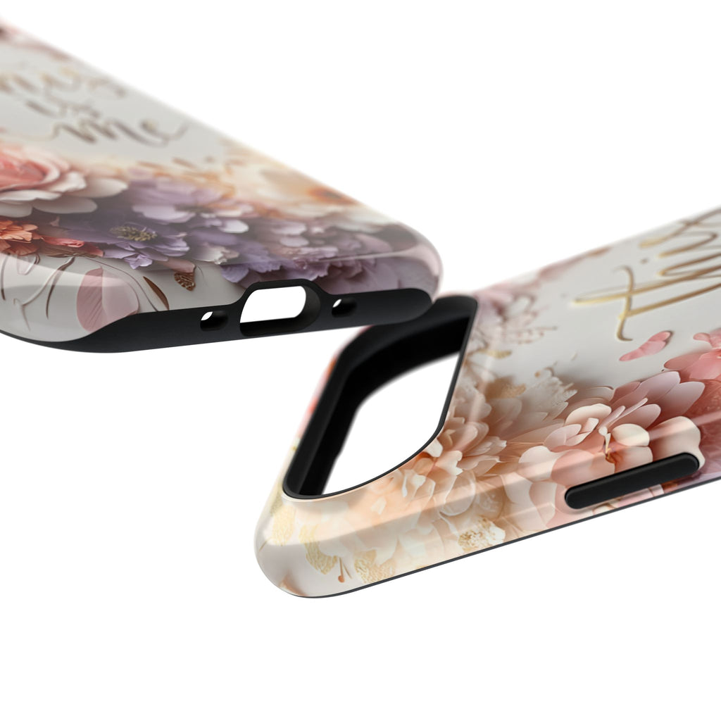 Floral "This Is Me" Phone Case — Impact-Resistant Floral Protective Cover