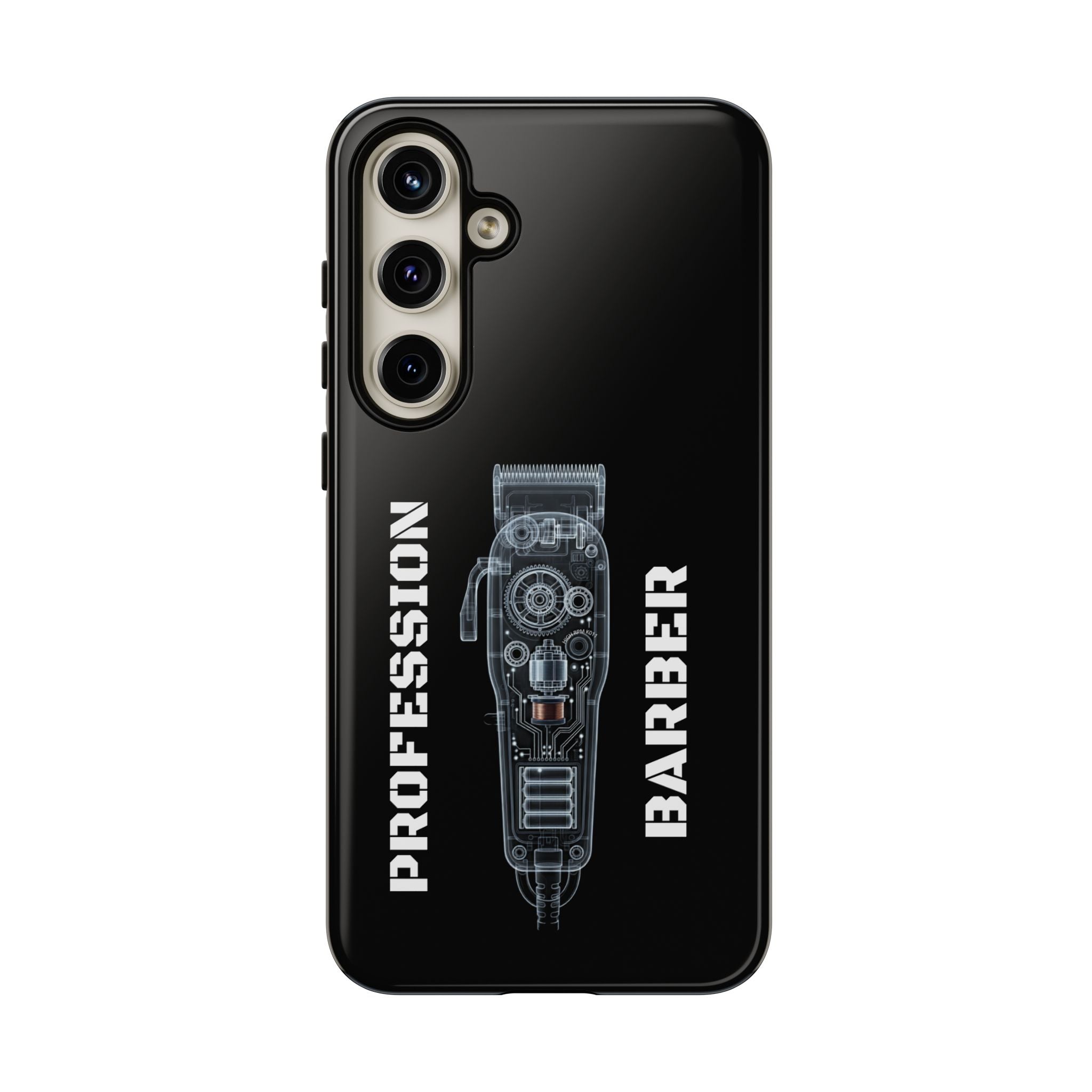 Barber Clip Cord X‑Ray Tough Phone Case – Professional Barber Gift