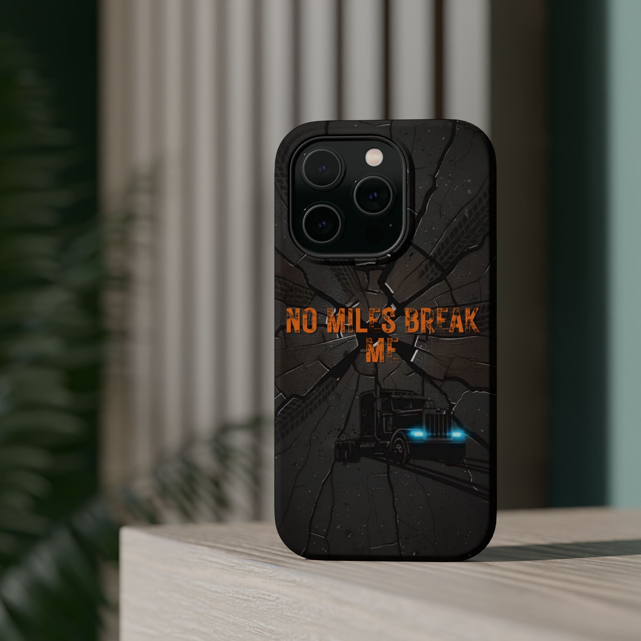 Phone Case — Fiery Semi Truck Magnetic Impact-Resistant Case