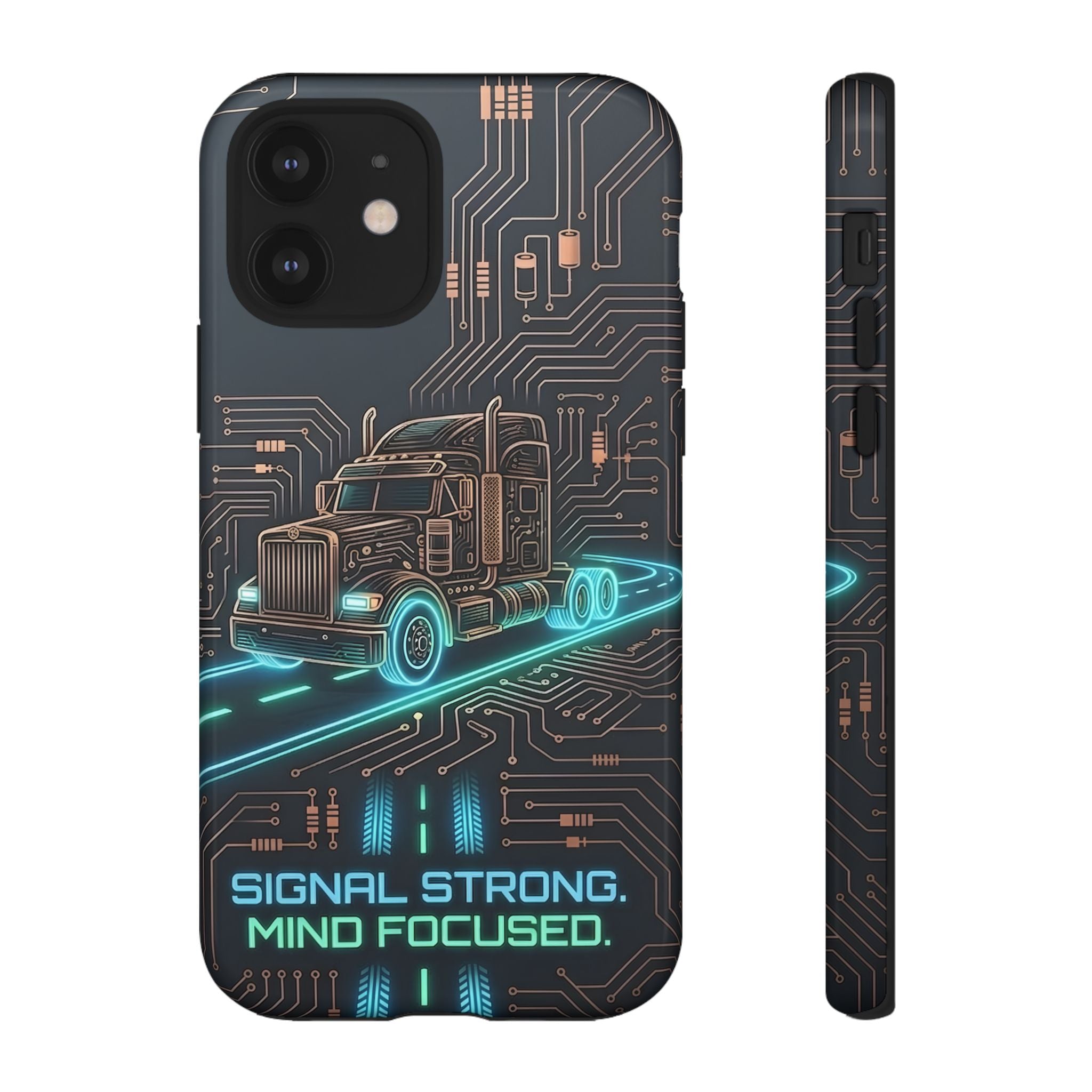 Truck Driver Gamer Phone Case — “Real Life. No Pause Button.”