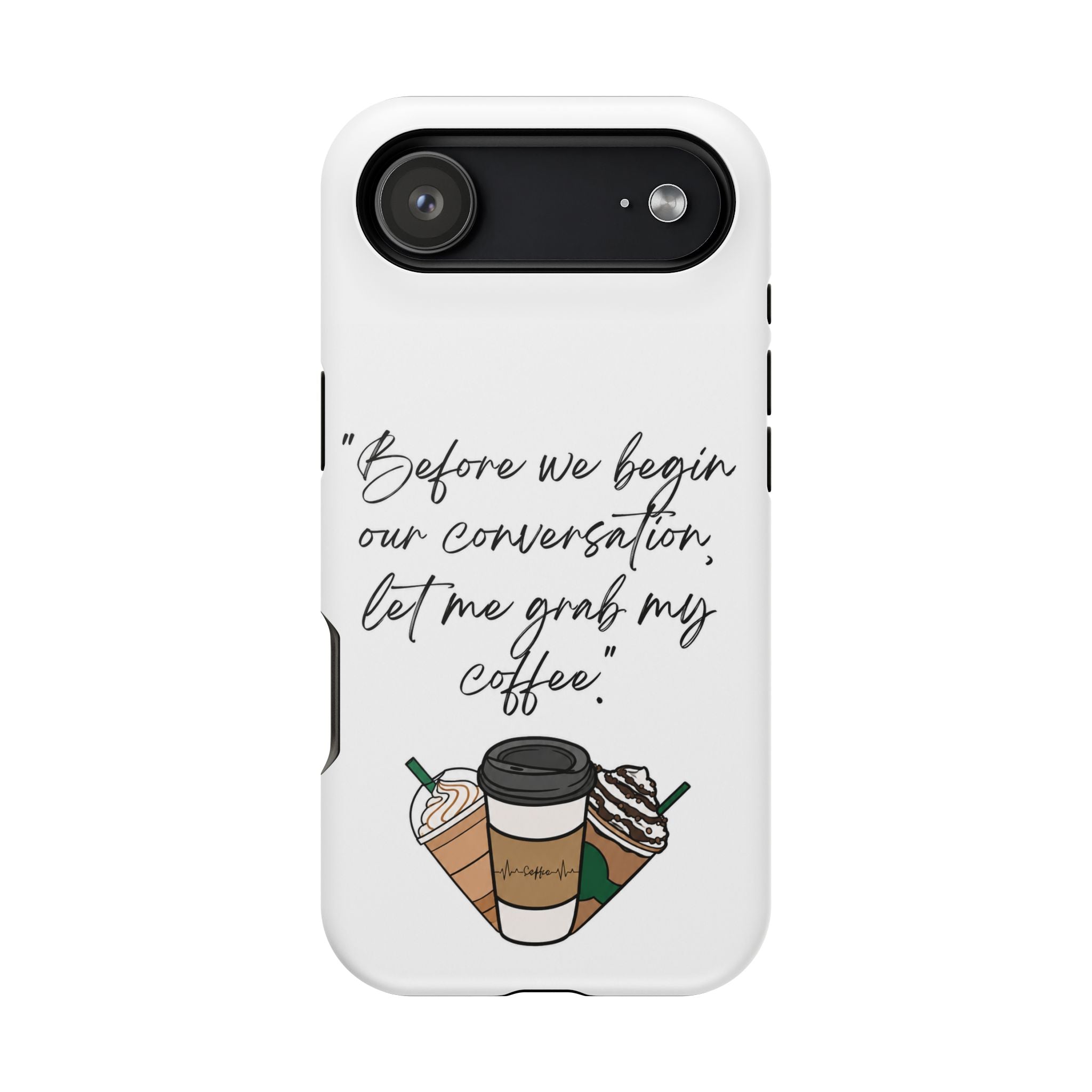 Coffee Quote Magnetic Impact-Resistant Phone Case