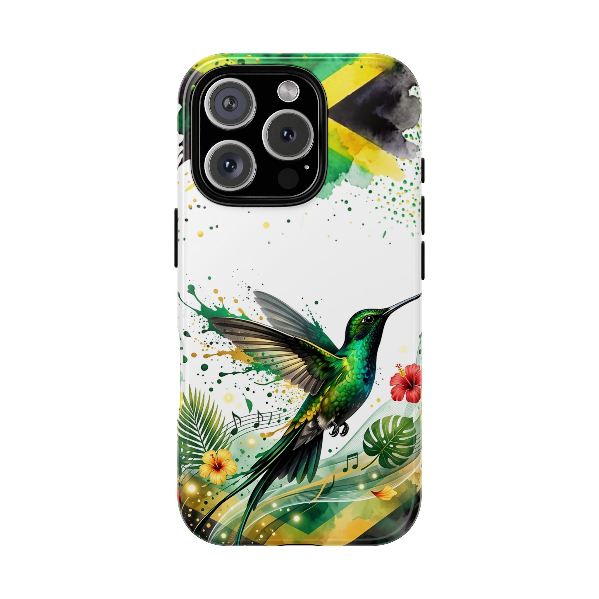 Hummingbird Jamaica Tough Phone Case – Tropical Floral Protective Cover