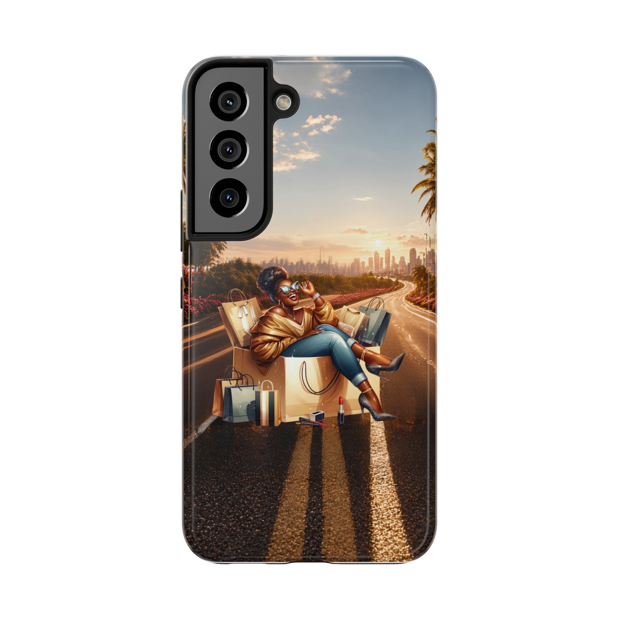 Sunset Roadtrip Tough Phone Case — Relaxed Traveler Design