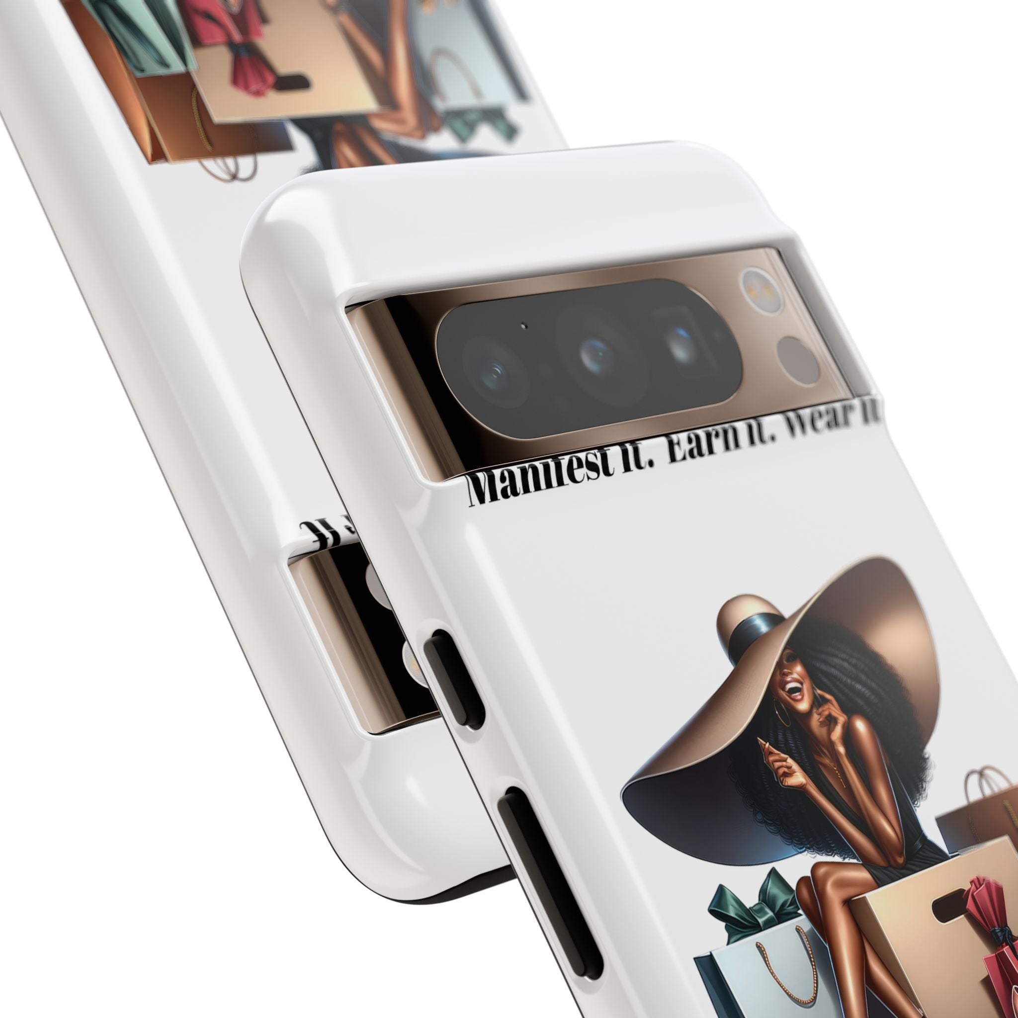 Phone Case - "Manifest It. Earn It. Wear It." Chic Shopper Design