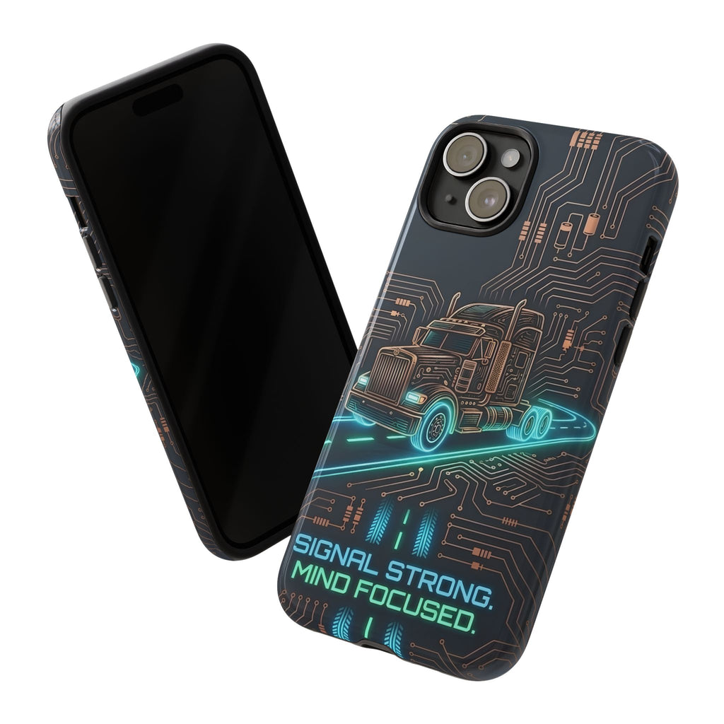 Truck Driver Gamer Phone Case — “Real Life. No Pause Button.”