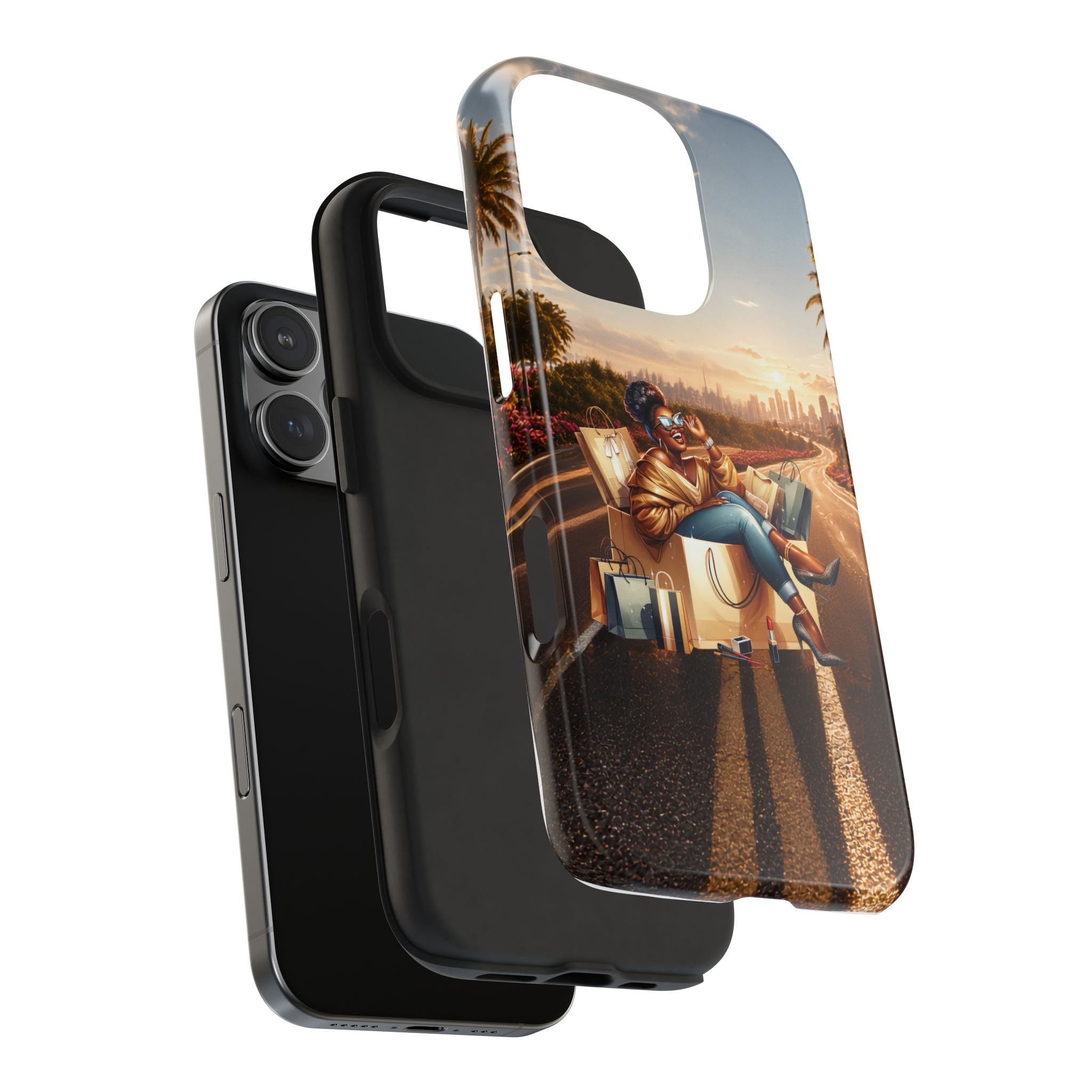 Sunset Roadtrip Tough Phone Case — Relaxed Traveler Design