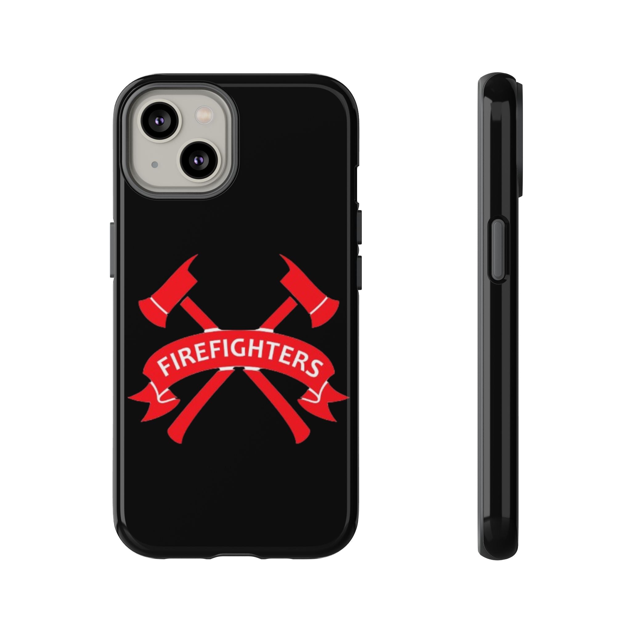 Firefighters Tough Phone Case — Red Crossed Axes Design