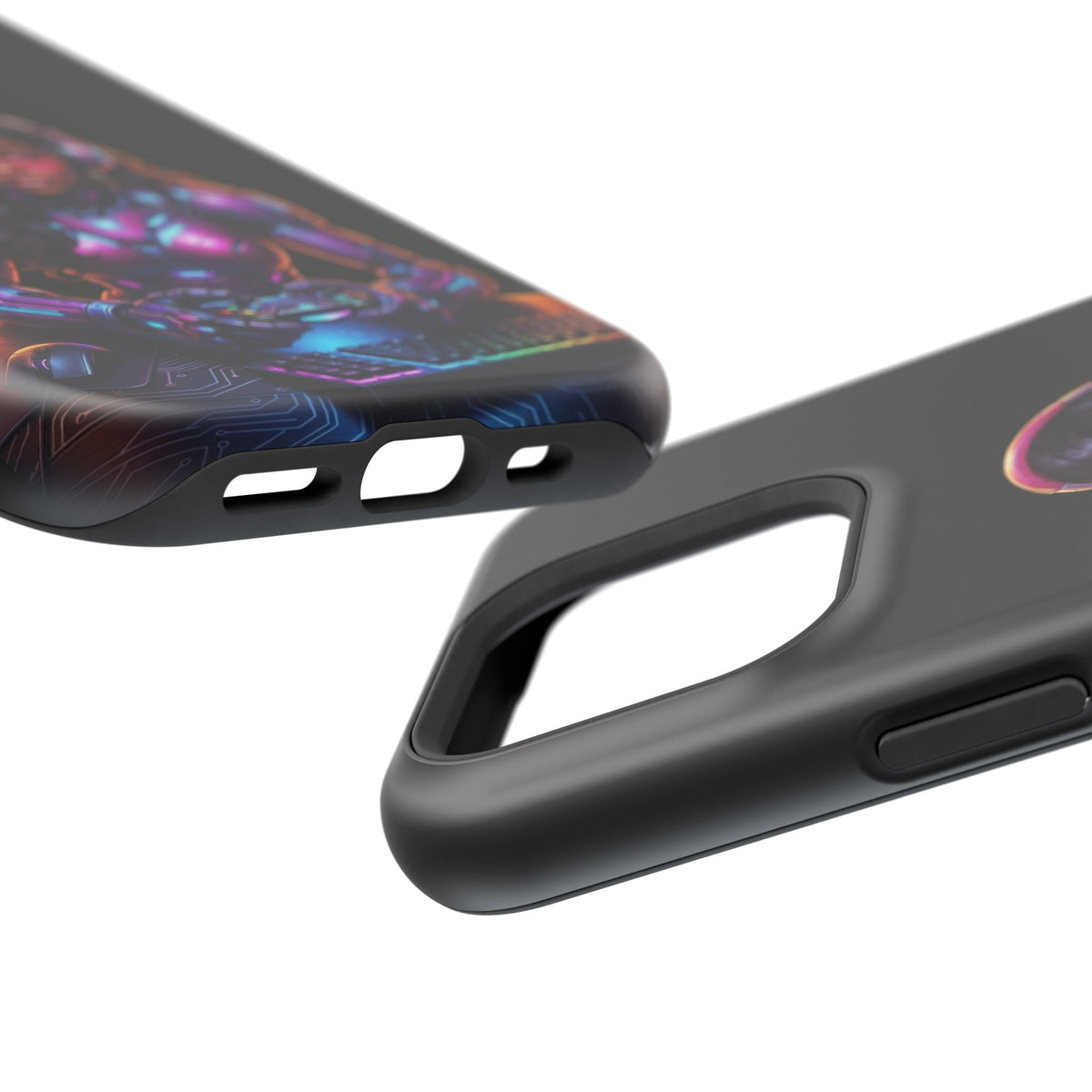 Gamer Girl Cyber Armor Phone Case — Impact‑Resistant Protective Cover