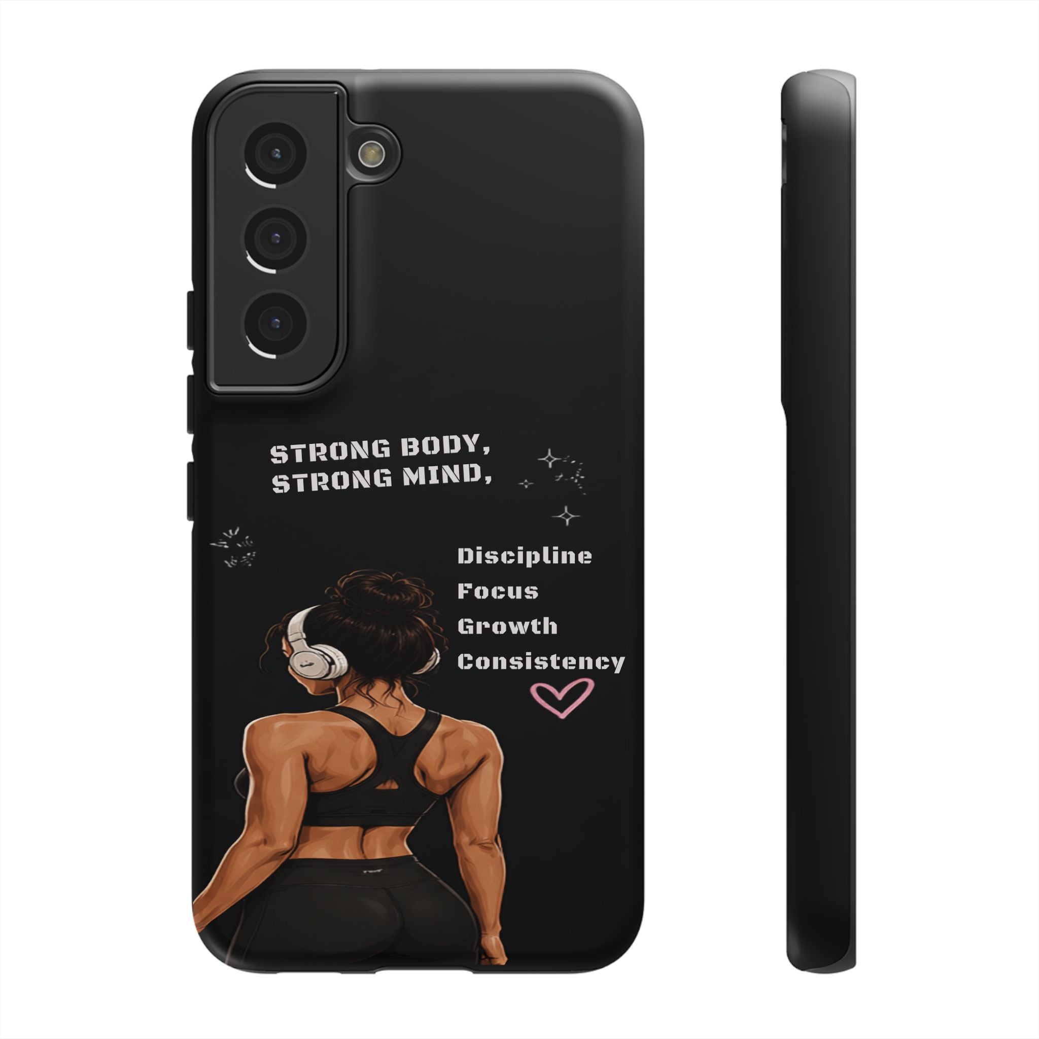 Strong Body, Strong Mind Phone Case — Motivational Fitness Protective Case