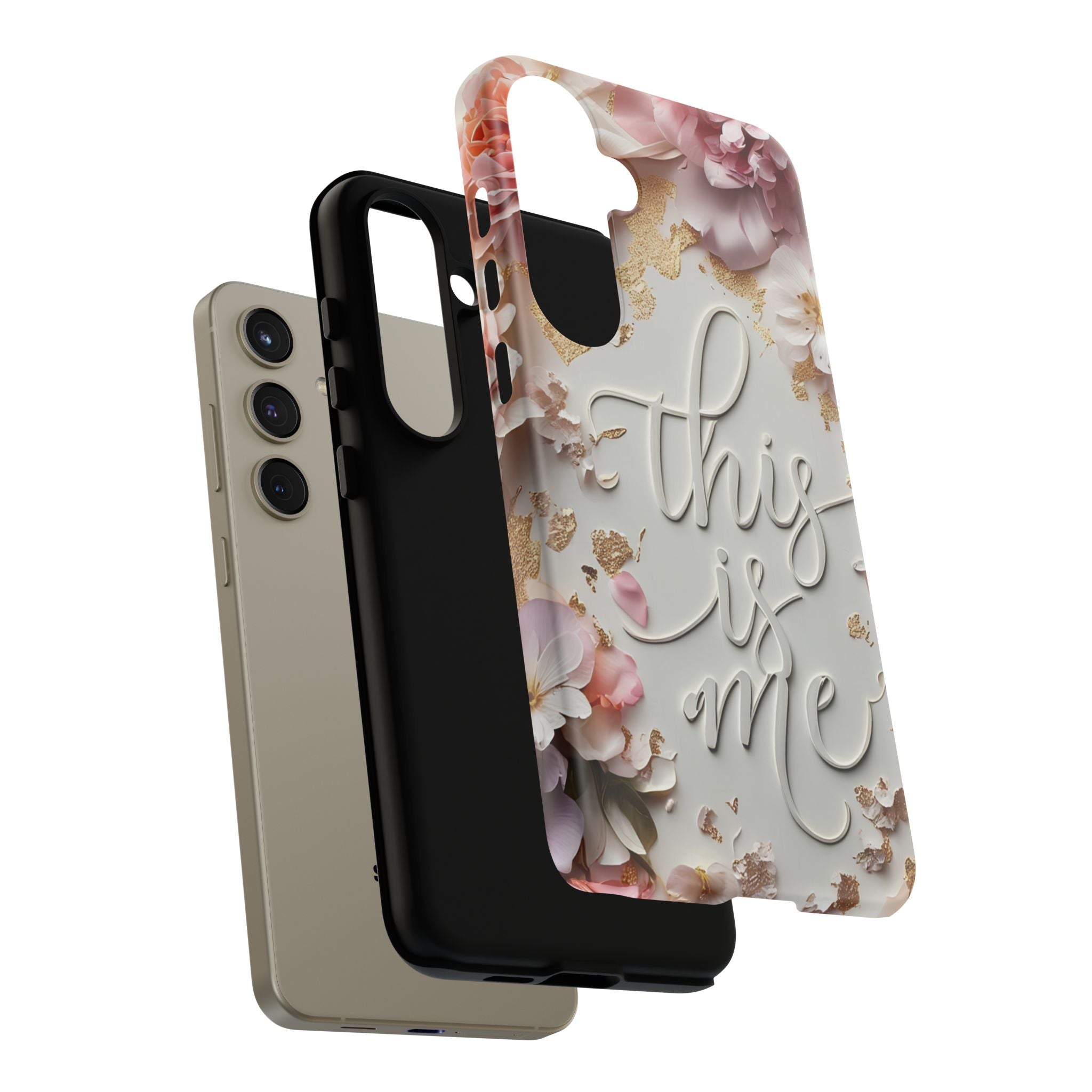 Phone Case — "This Is Me" Floral Tough Case