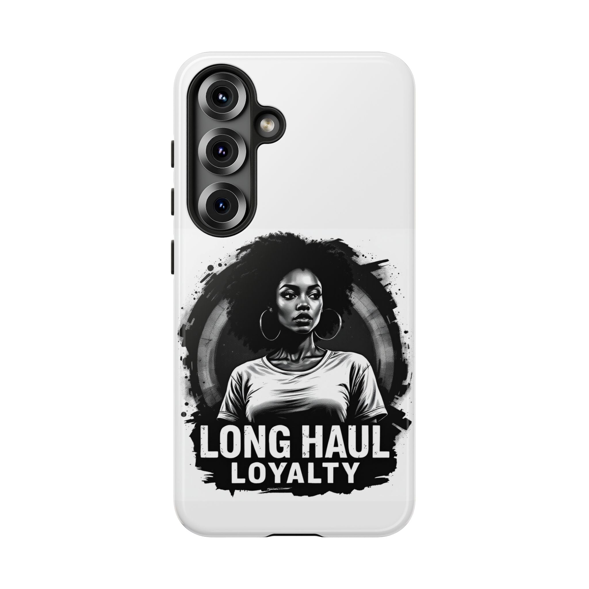Phone Case — "Long Haul Loyalty" Black & White Portrait Protective Case
