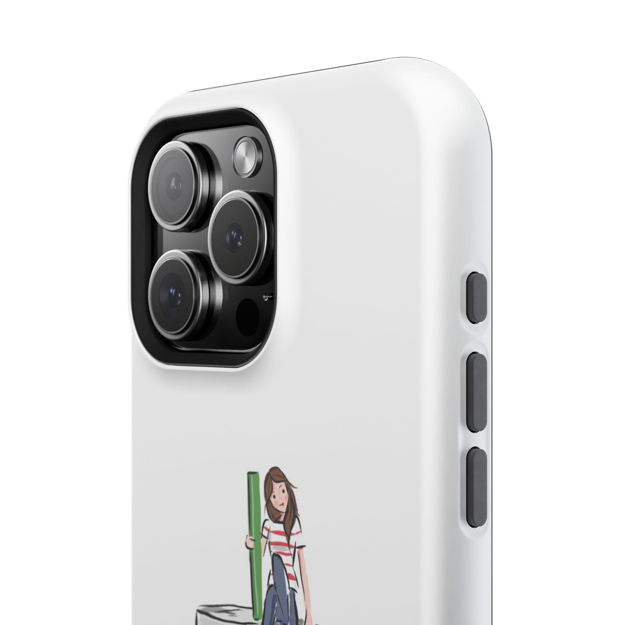 Iced Coffee & Me Phone Case — Cute Illustration 'Emotional Support Iced Coffee' Impact-Resistant Case