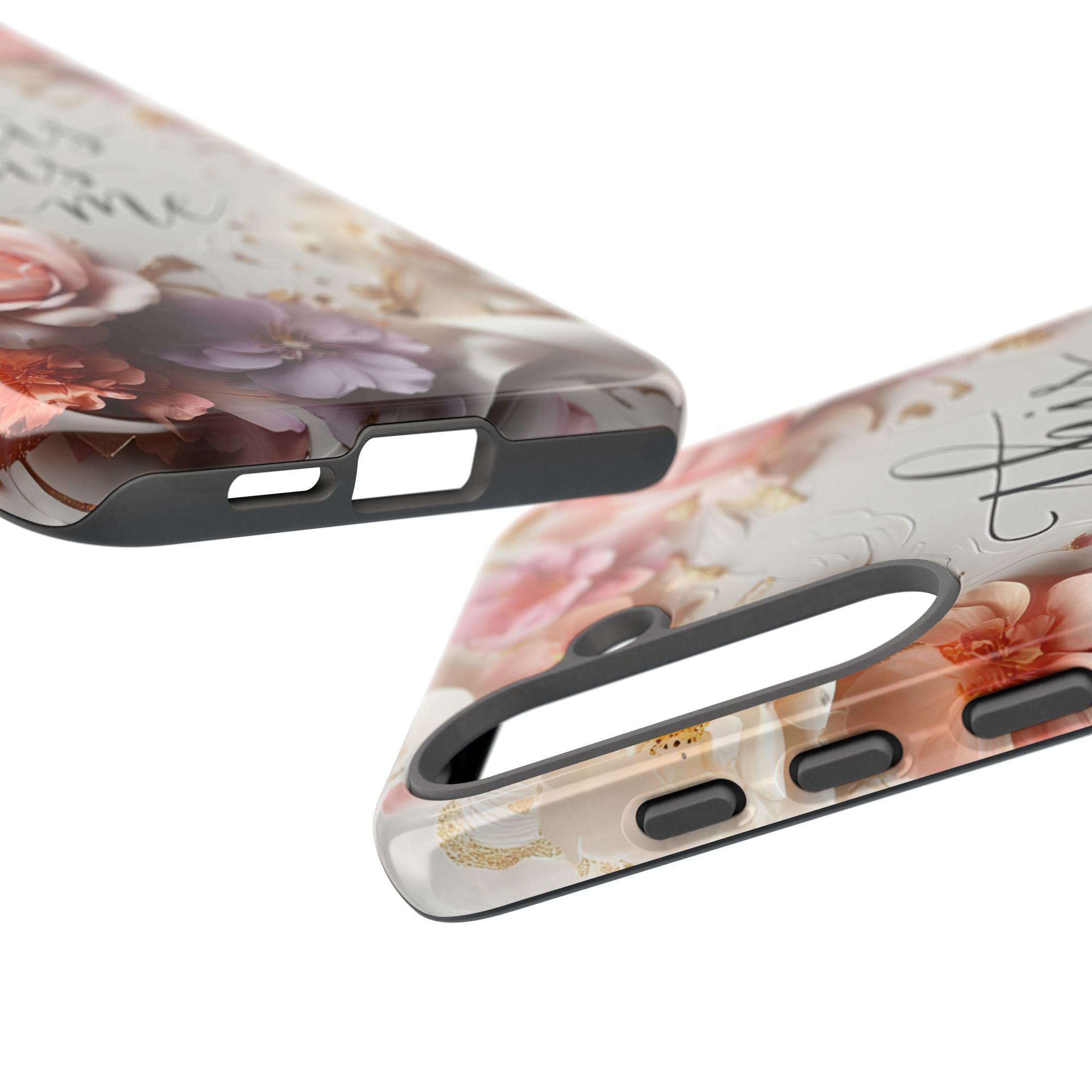 Floral "This Is Me" Tough Phone Case — Protective Floral iPhone Cover for Self-Expression, Gift for Her