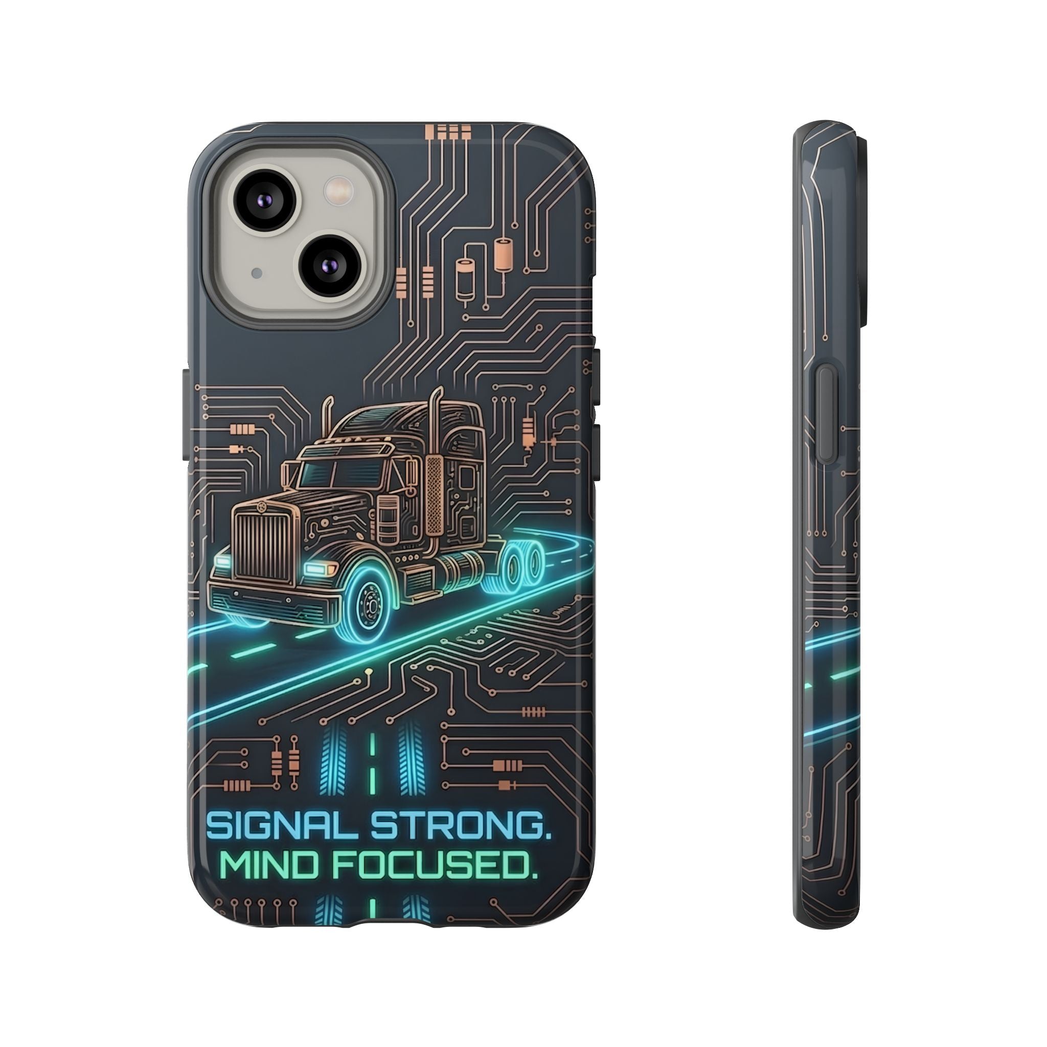 Truck Driver Gamer Phone Case — “Real Life. No Pause Button.”