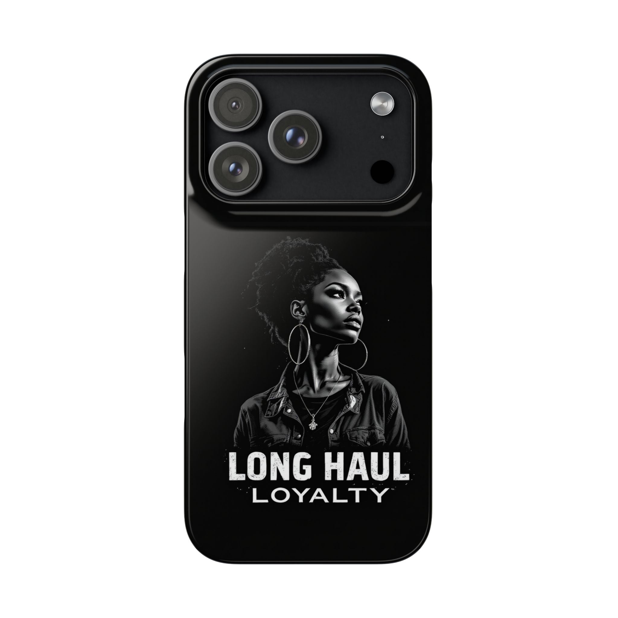 Phone Case — "Long Haul Loyalty" Black Portrait Snap Case