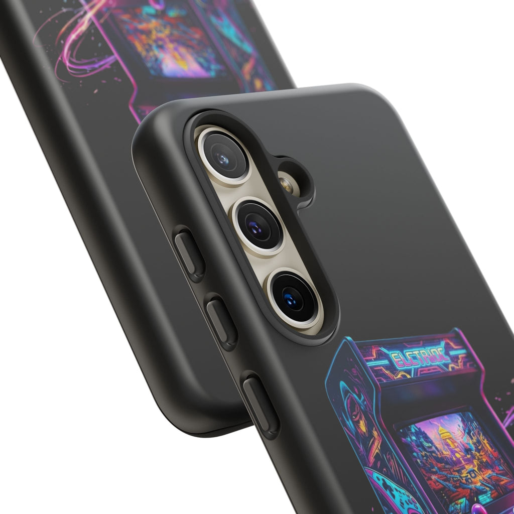 Retro Arcade Phone Case — Neon Gaming Controller Design