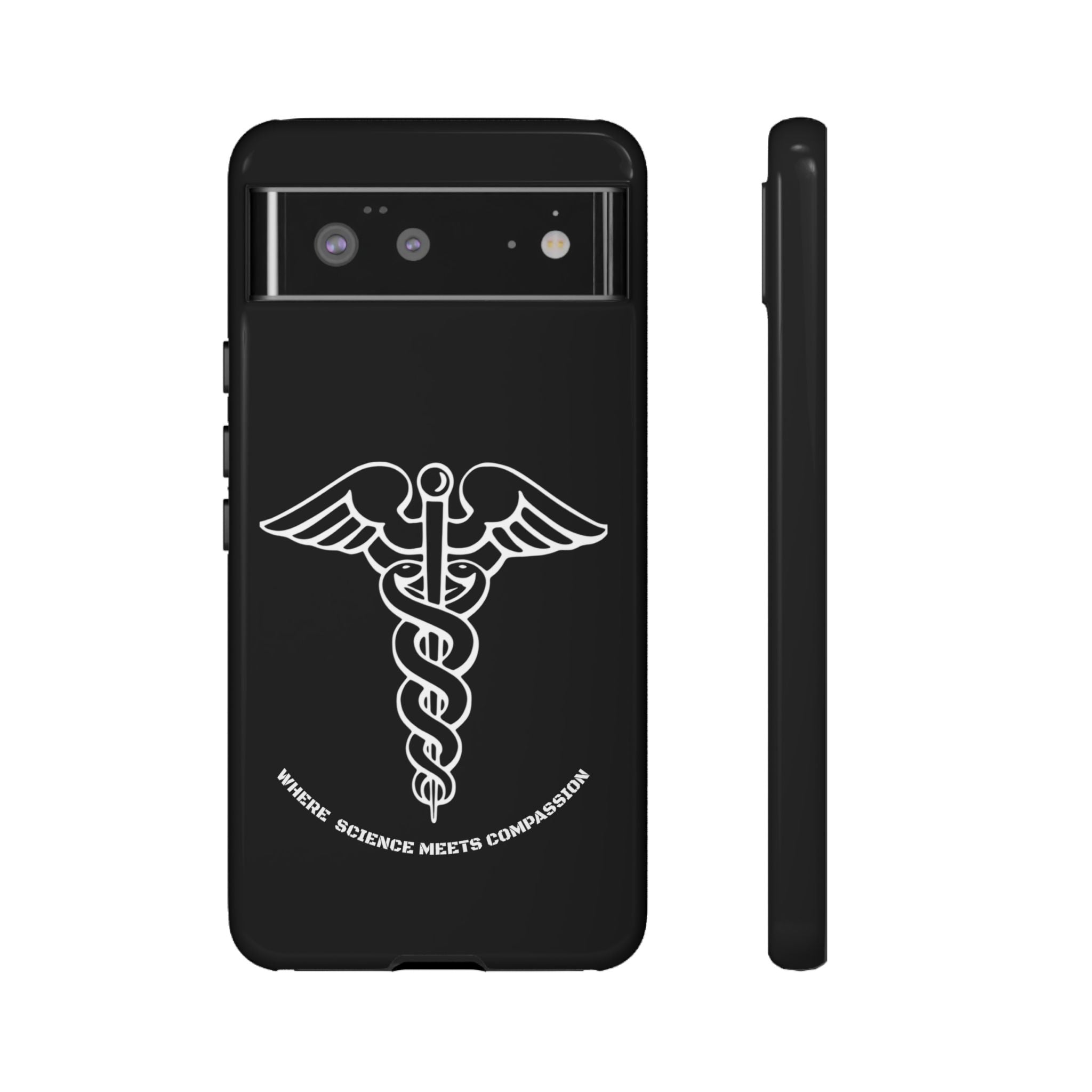 Medical Caduceus Phone Case — "Where Science Meets Compassion" Protective iPhone Cover