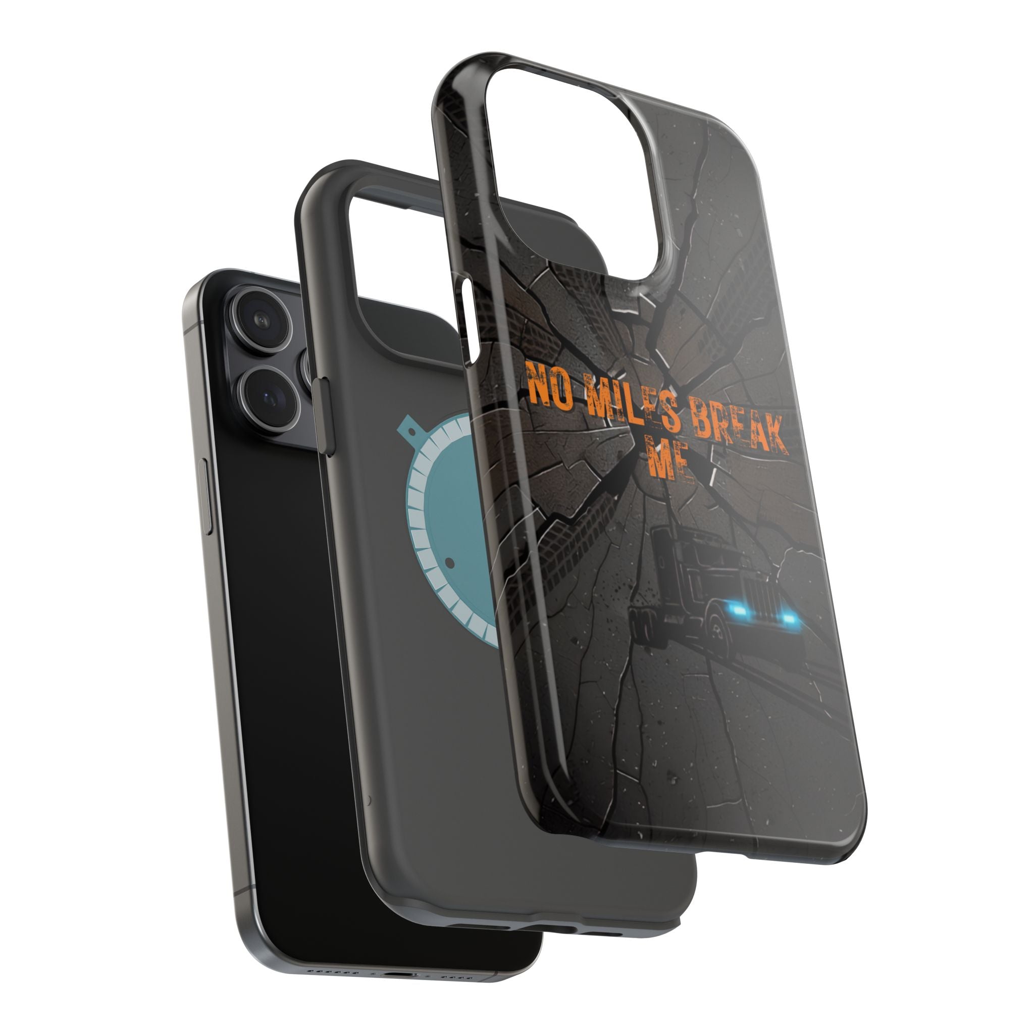 Phone Case — Fiery Semi Truck Magnetic Impact-Resistant Case