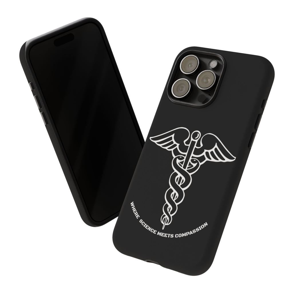 Medical Caduceus Phone Case — "Where Science Meets Compassion" Protective iPhone Cover