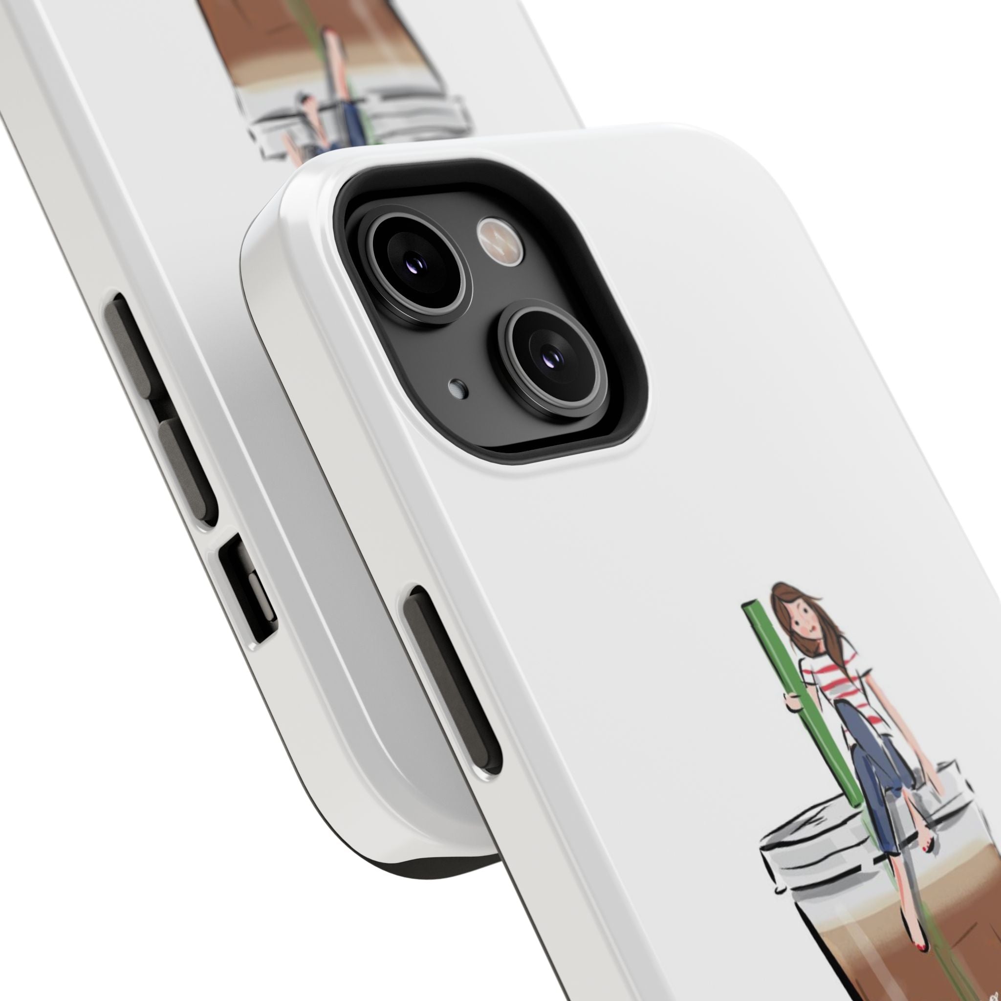Iced Coffee & Me Phone Case — Cute Illustration 'Emotional Support Iced Coffee' Impact-Resistant Case