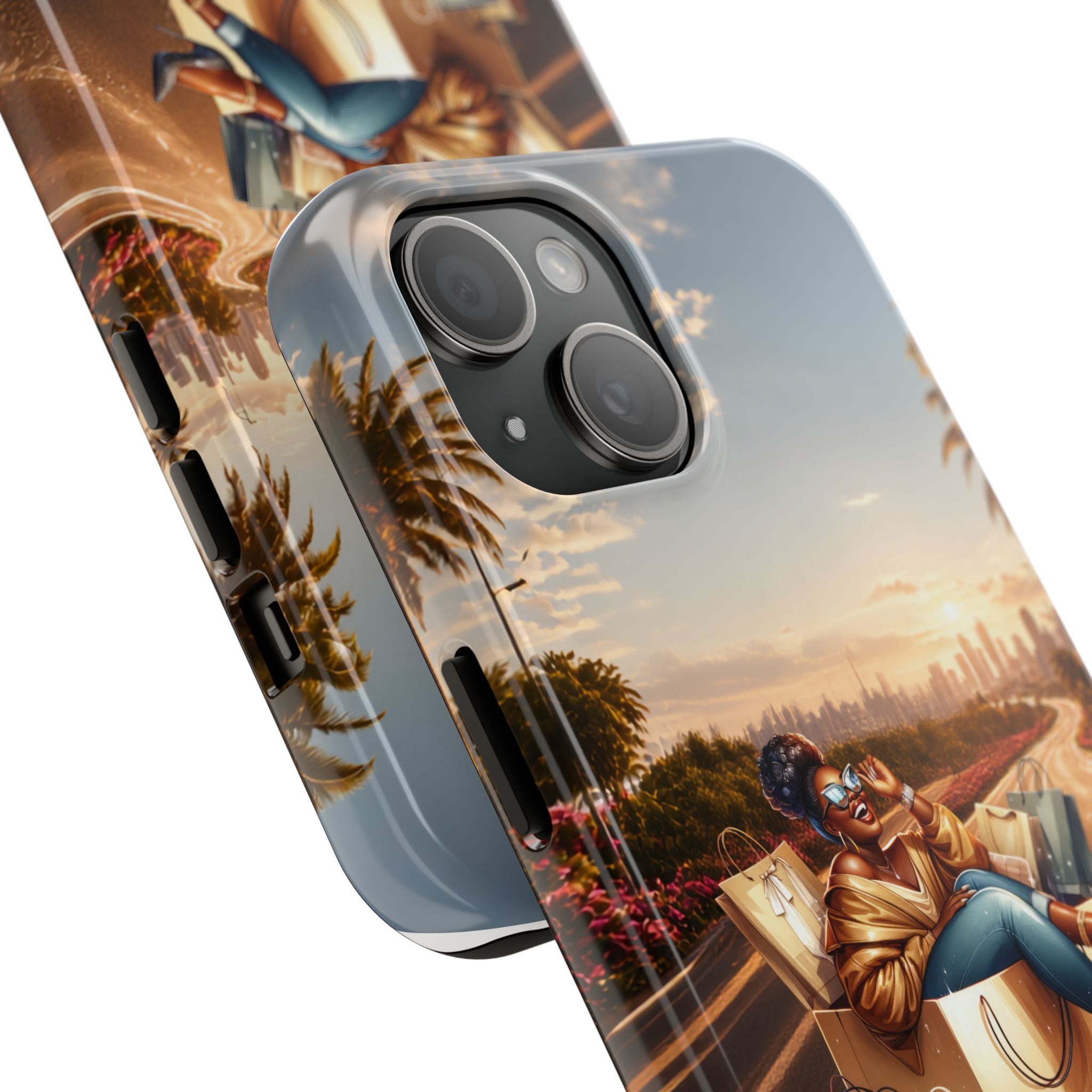 Sunset Roadtrip Tough Phone Case — Relaxed Traveler Design