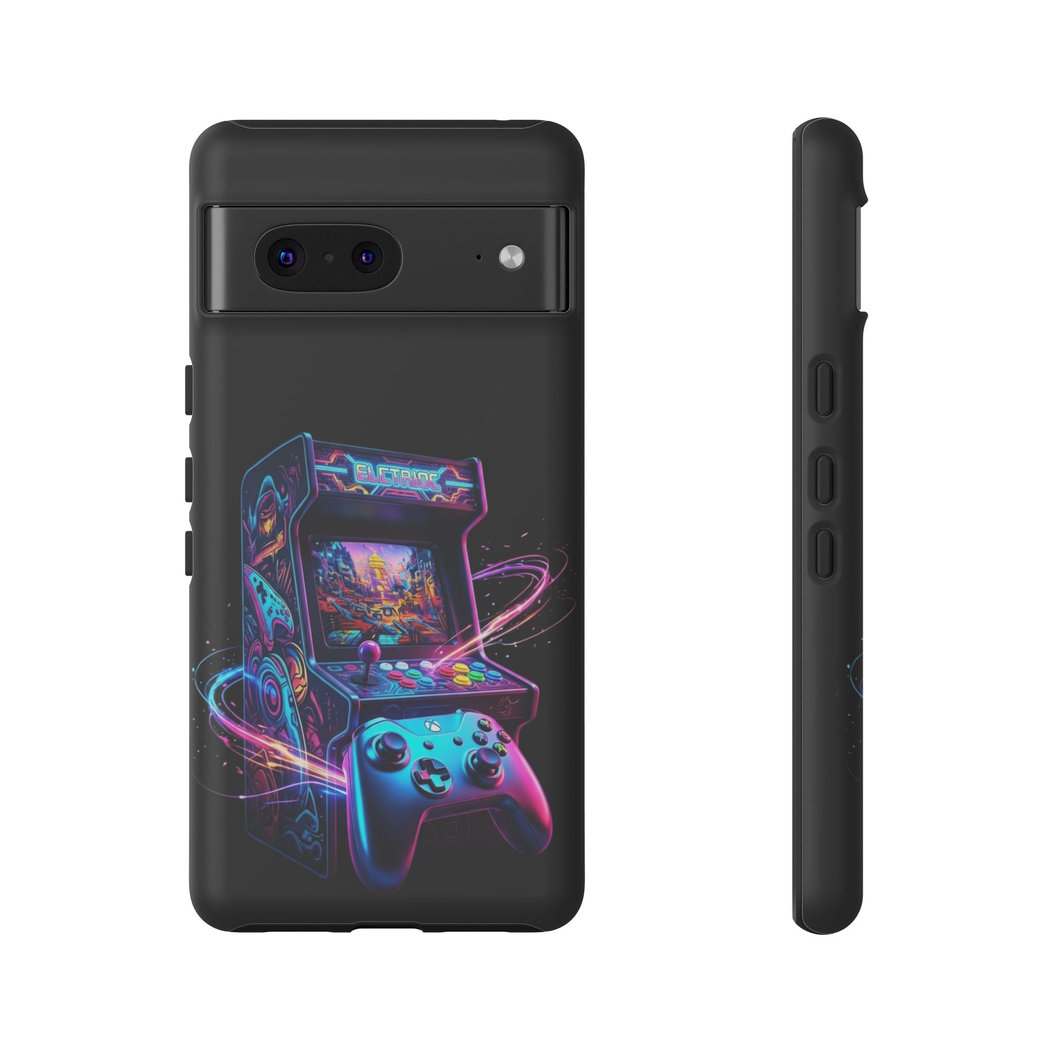 Retro Arcade Phone Case — Neon Gaming Controller Design