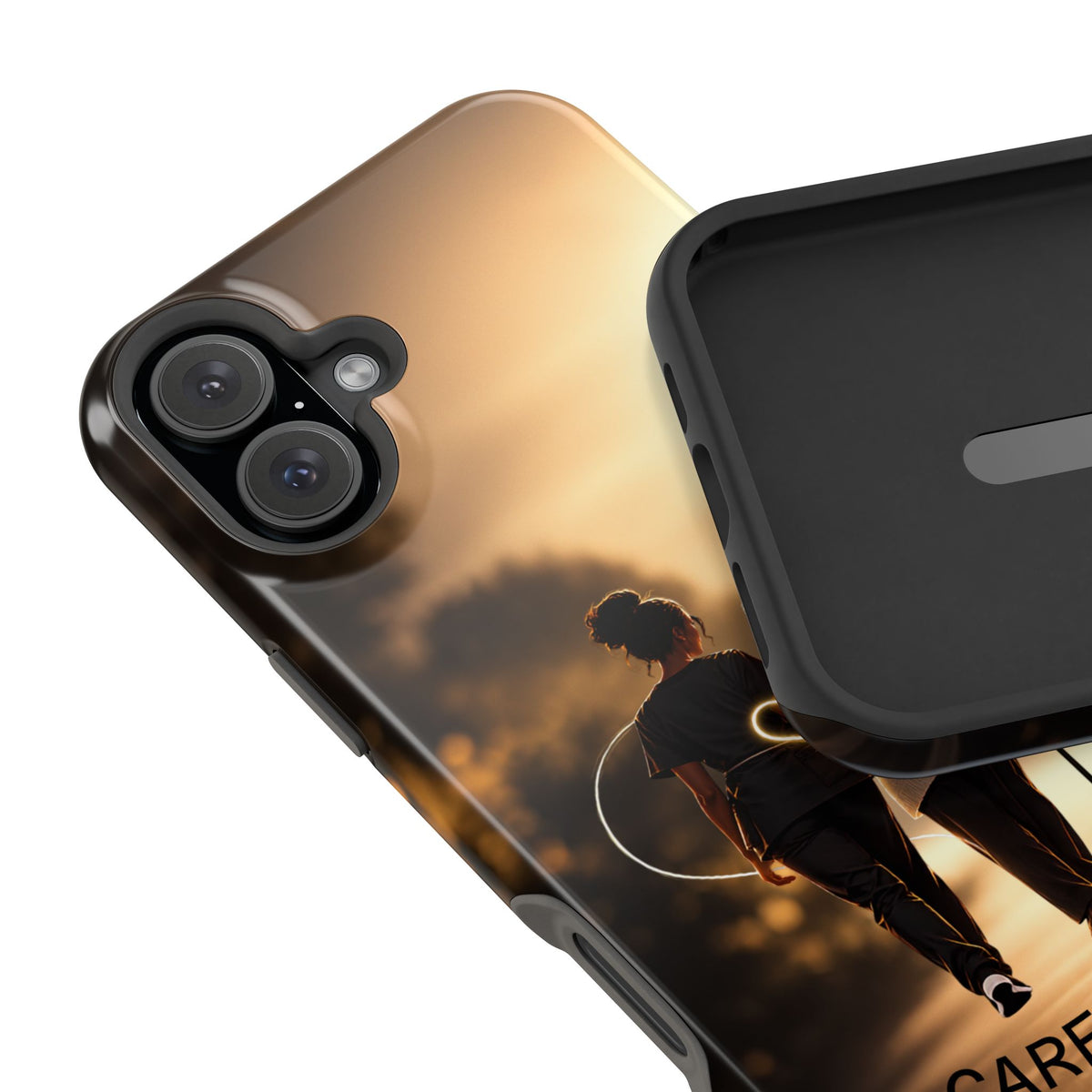 Caregiver Phone Case — Impact-Resistant Protective Case with Heart Design