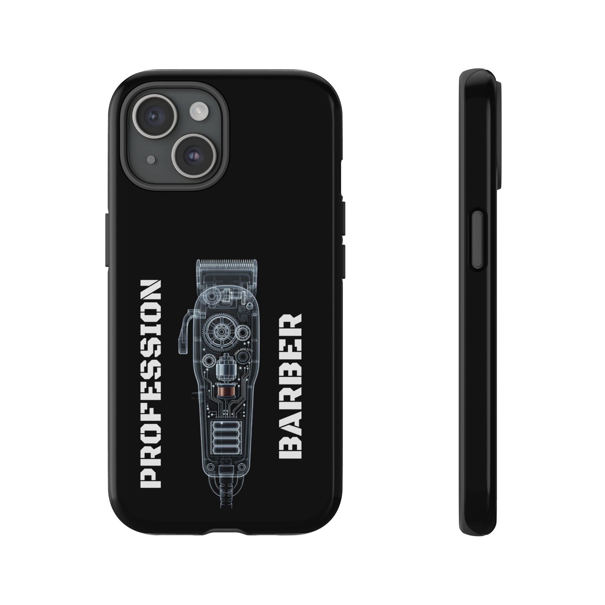 Barber Clip Cord X‑Ray Tough Phone Case – Professional Barber Gift
