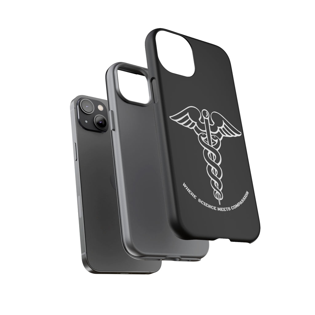 Medical Caduceus Phone Case — "Where Science Meets Compassion" Protective iPhone Cover