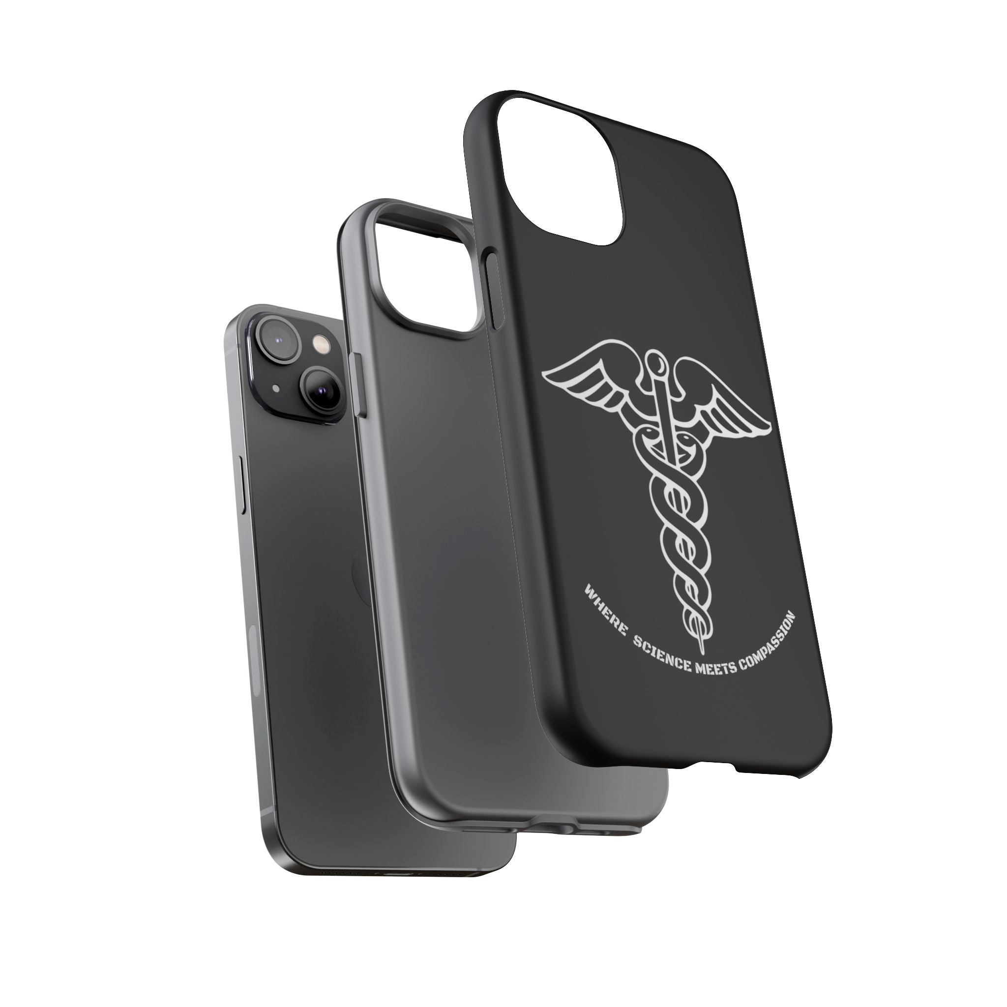Medical Caduceus Phone Case — "Where Science Meets Compassion" Protective iPhone Cover