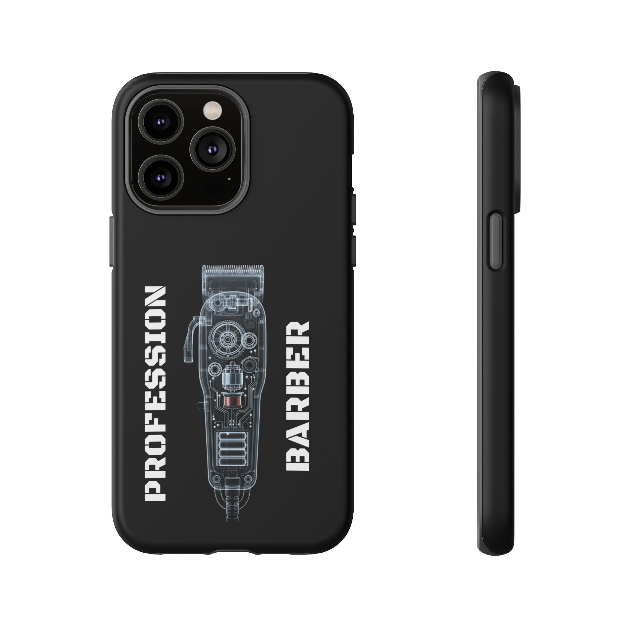 Barber Clip Cord X‑Ray Tough Phone Case – Professional Barber Gift