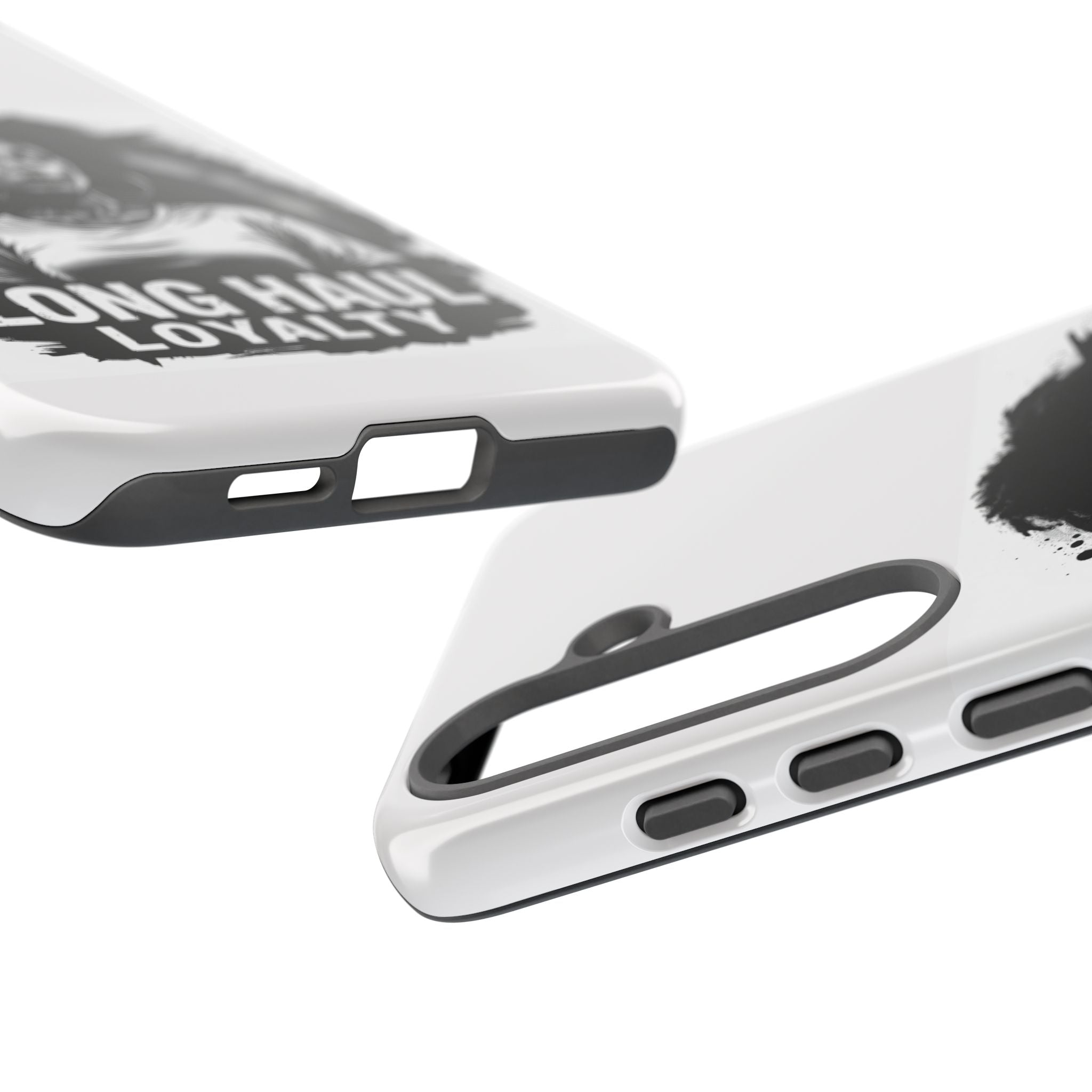 Phone Case — "Long Haul Loyalty" Black & White Portrait Protective Case