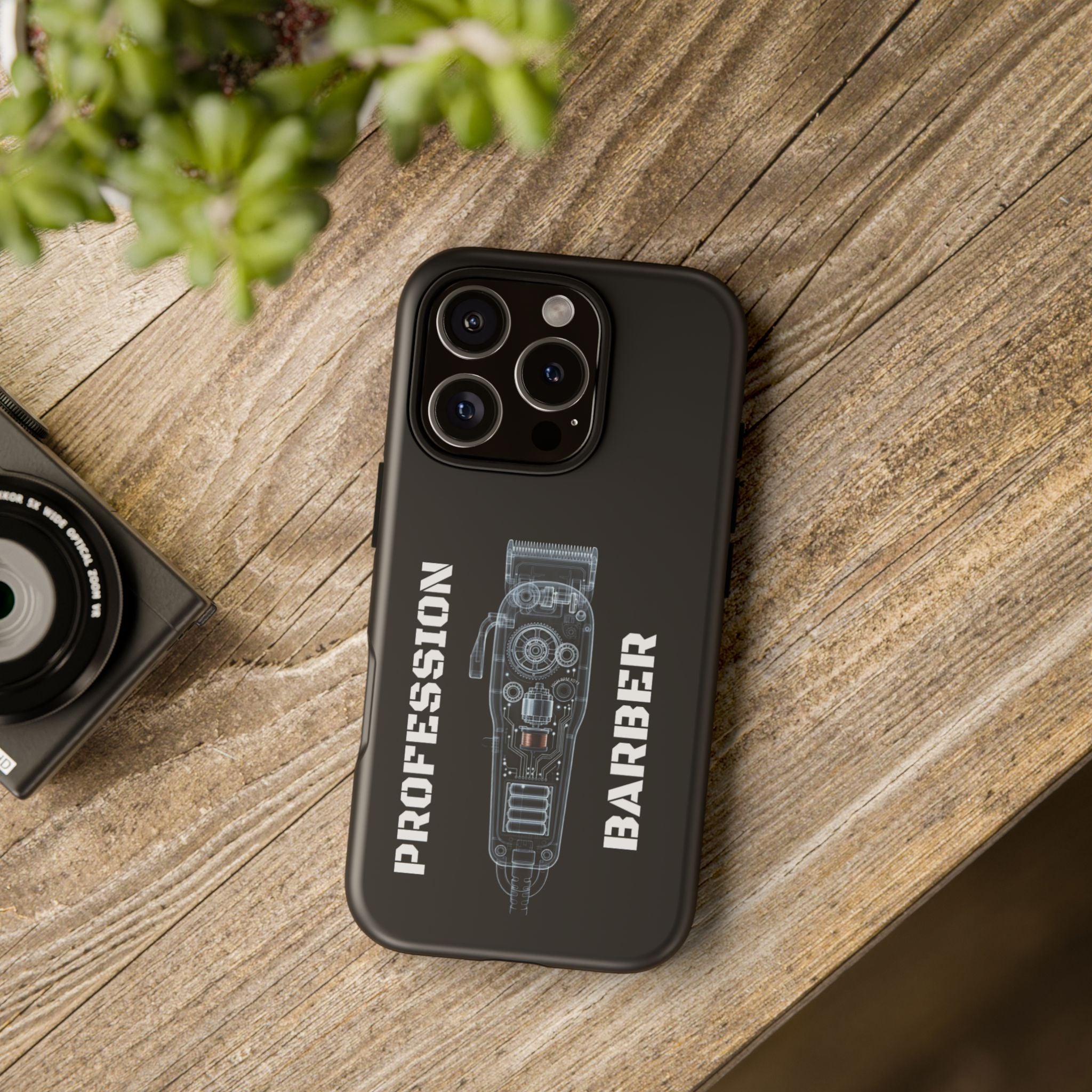 Barber Clip Cord X‑Ray Tough Phone Case – Professional Barber Gift