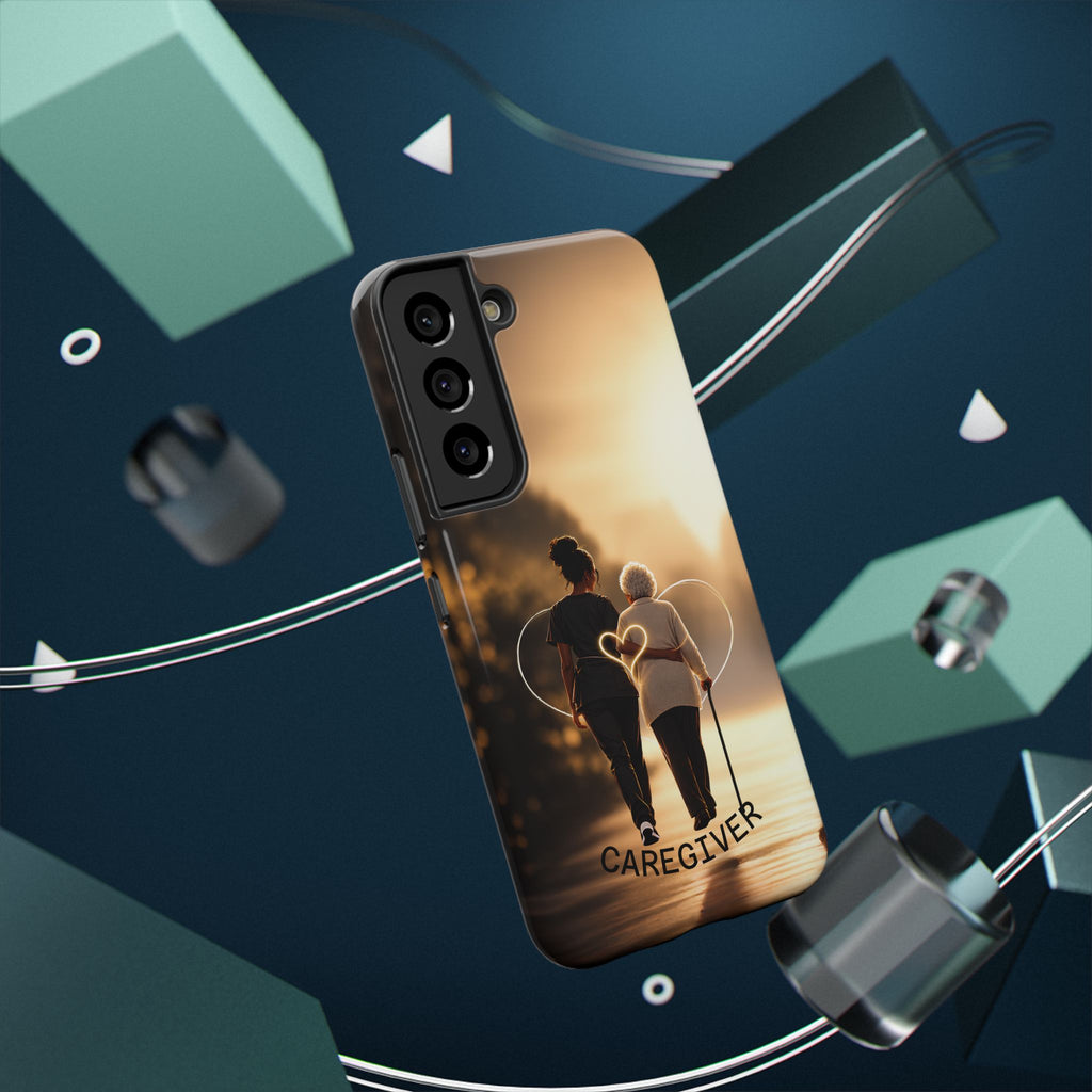 Caregiver Phone Case — Impact-Resistant Protective Case with Heart Design