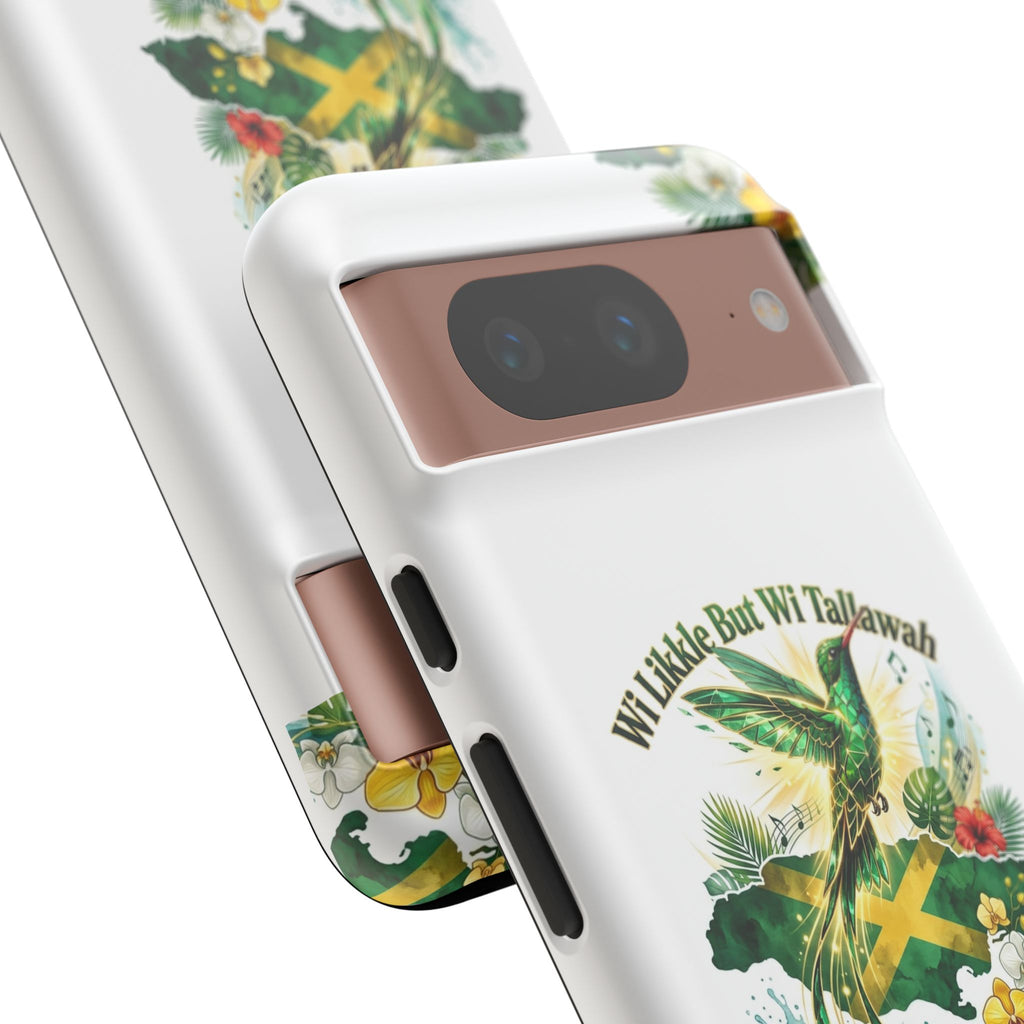 Jamaica Hummingbird Phone Case — “Wi Likkle But Wi Tallawah” Tropical Protective Cover