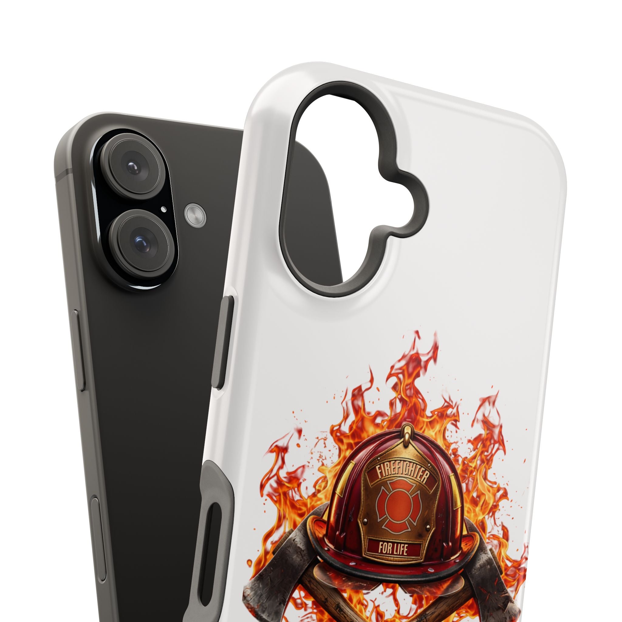 Firefighter Helmet Flames Phone Case — Station 117 Magnetic Impact-Resistant Case