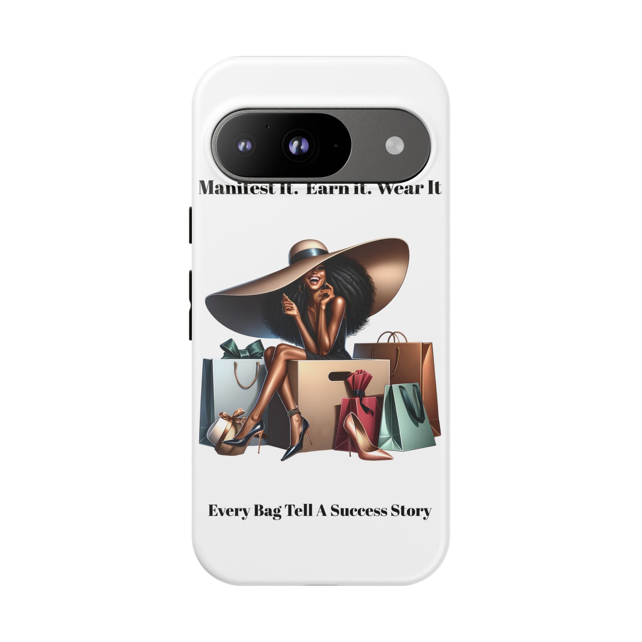 Phone Case - "Manifest It. Earn It. Wear It." Chic Shopper Design