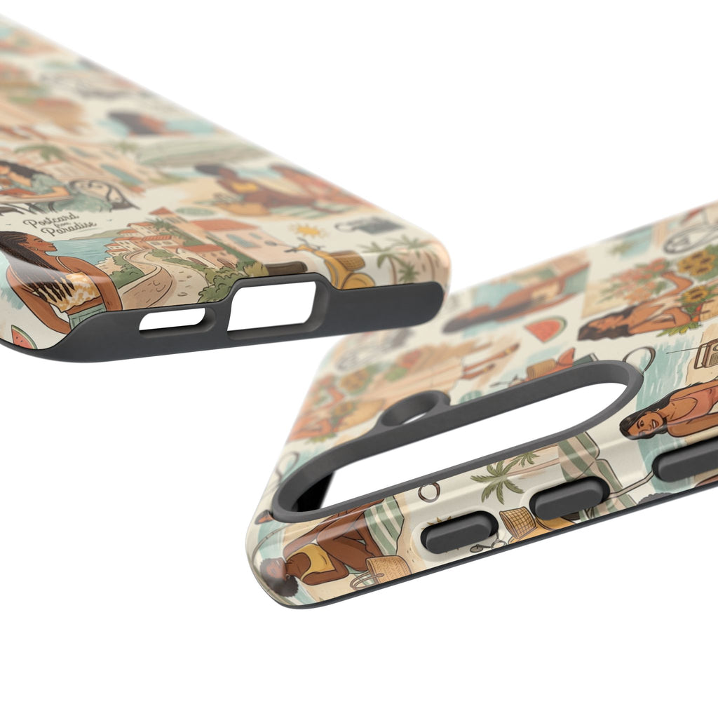 Tropical Vacation Phone Case — Vintage Beach Women Pattern