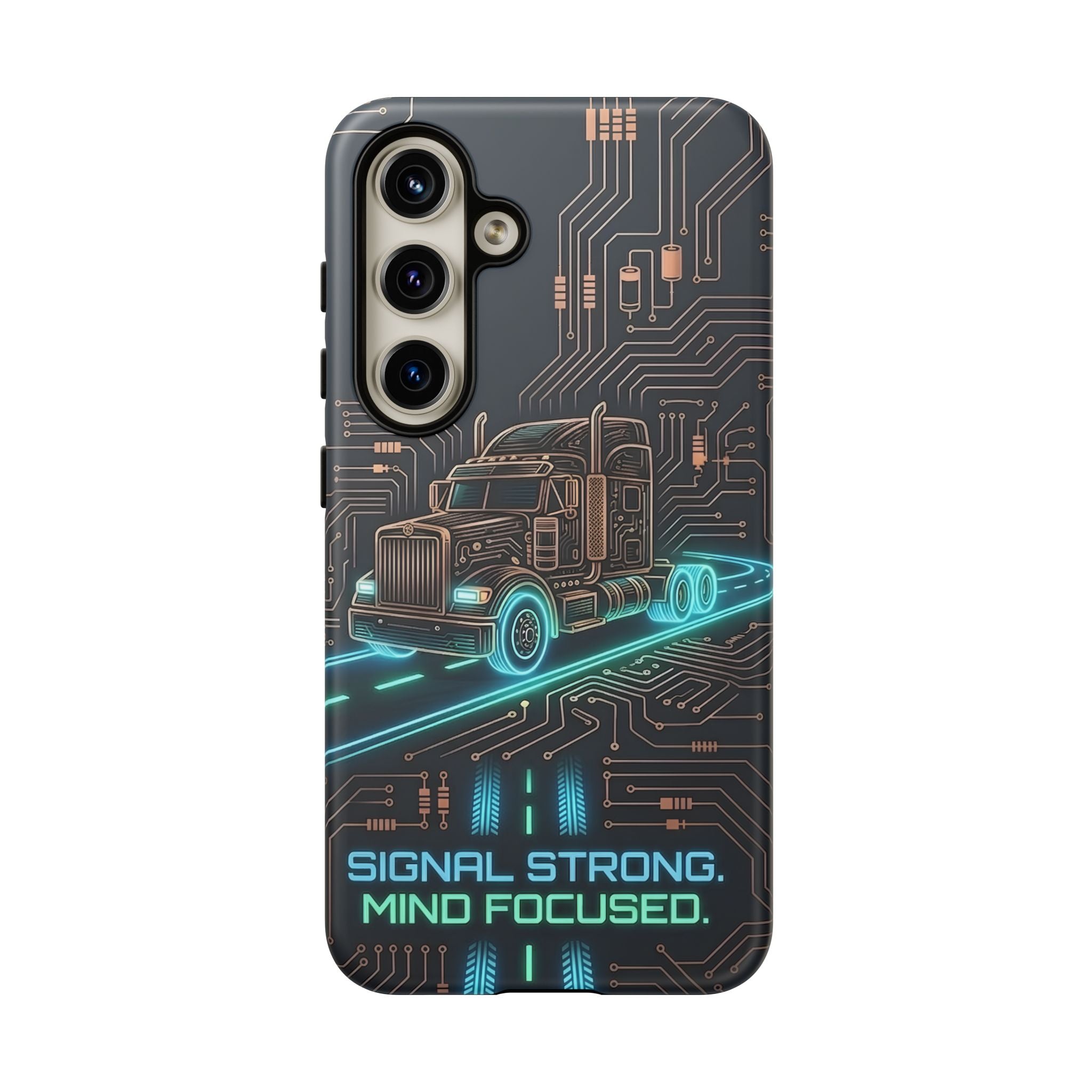 Truck Driver Gamer Phone Case — “Real Life. No Pause Button.”